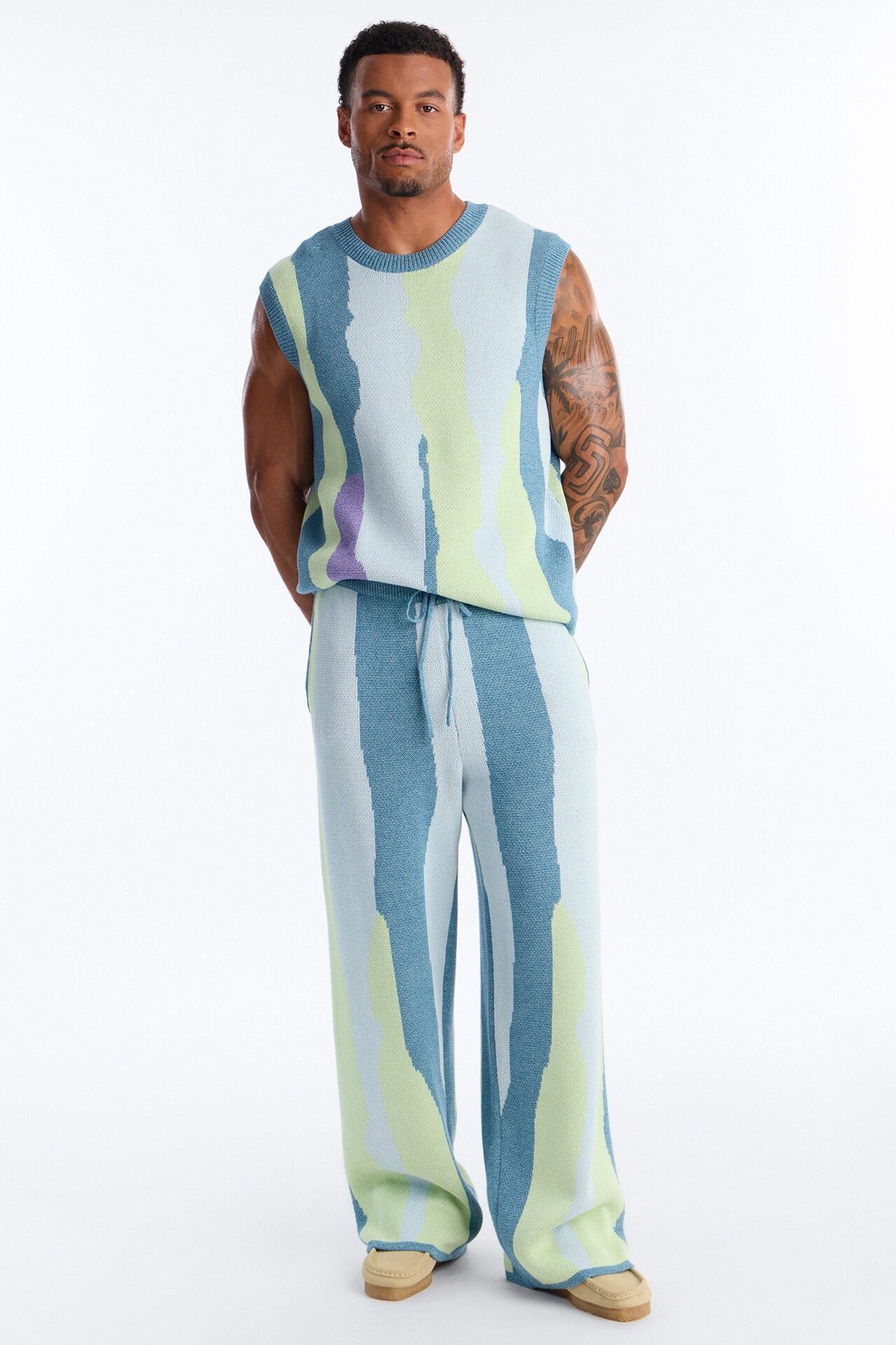 Relaxed Day Mixer Sweater Vest - Multi Color