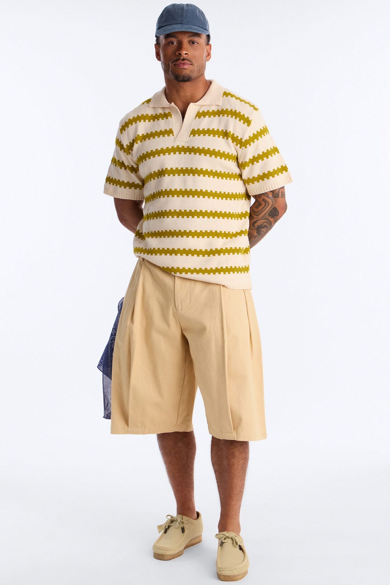 Ripple Stripe Johnny Polo - Green