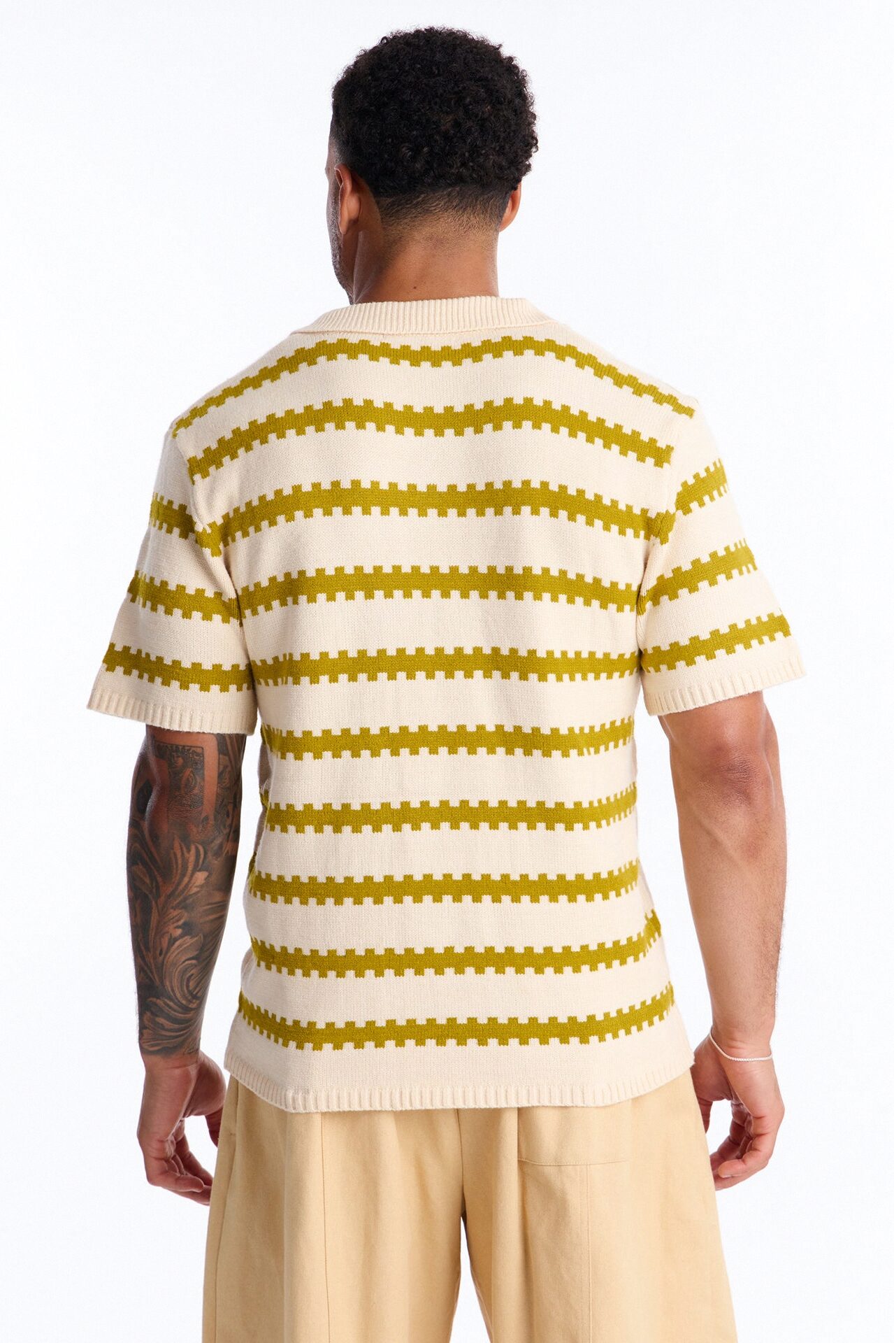 Ripple Stripe Johnny Polo - Green