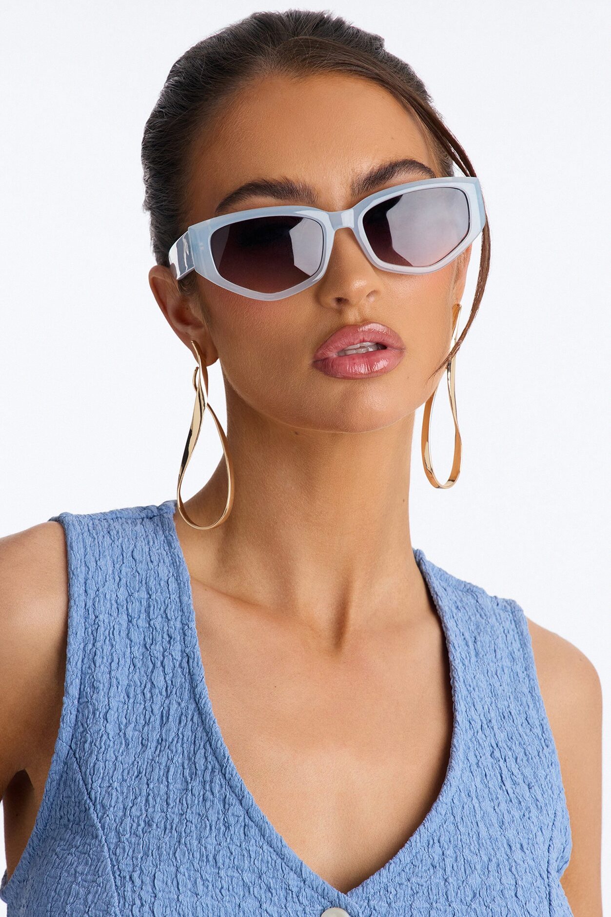My Kinda Girl Sunglasses - Blue/combo