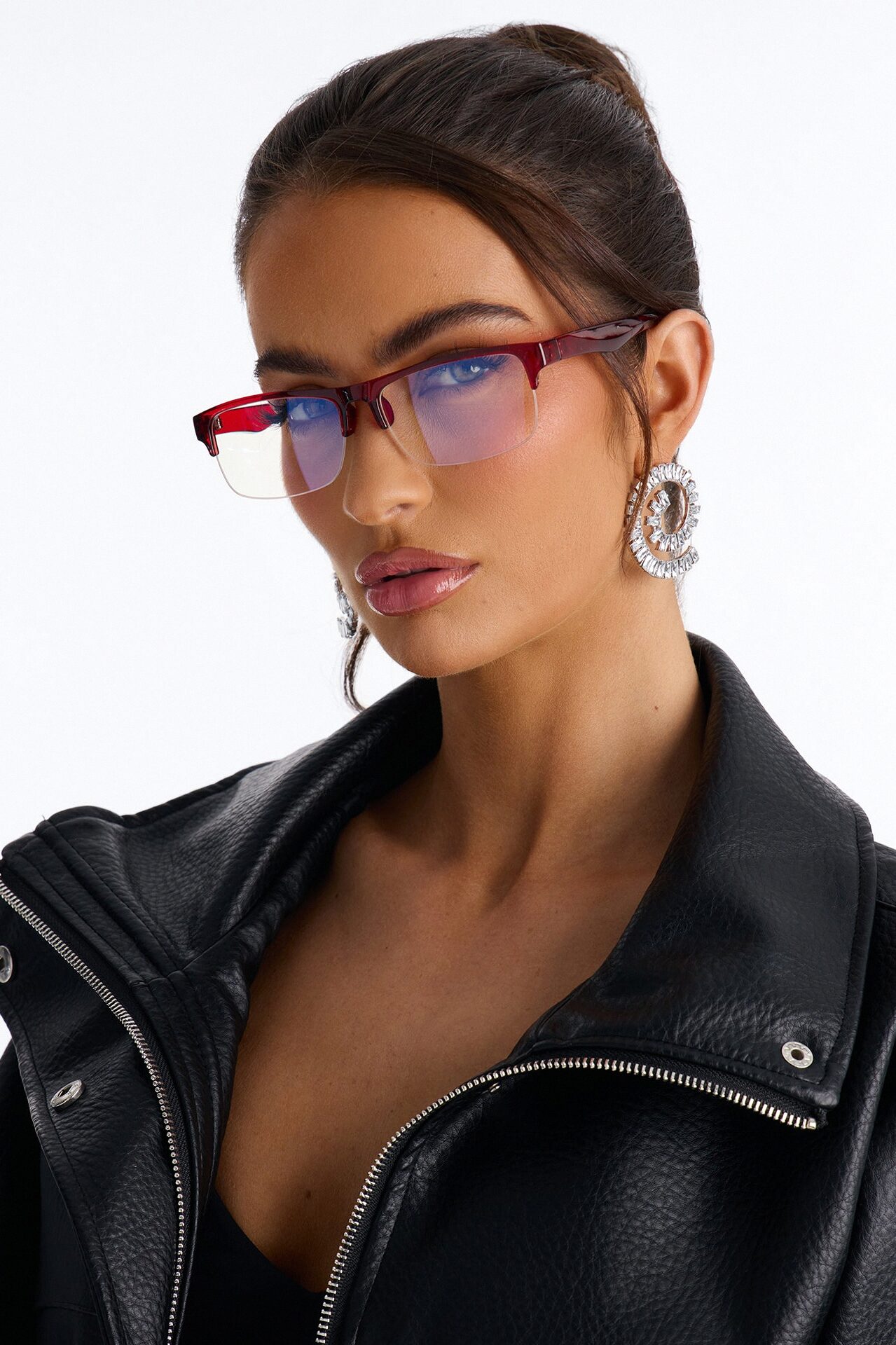 Digital Diva Blue Light Glasses - Red