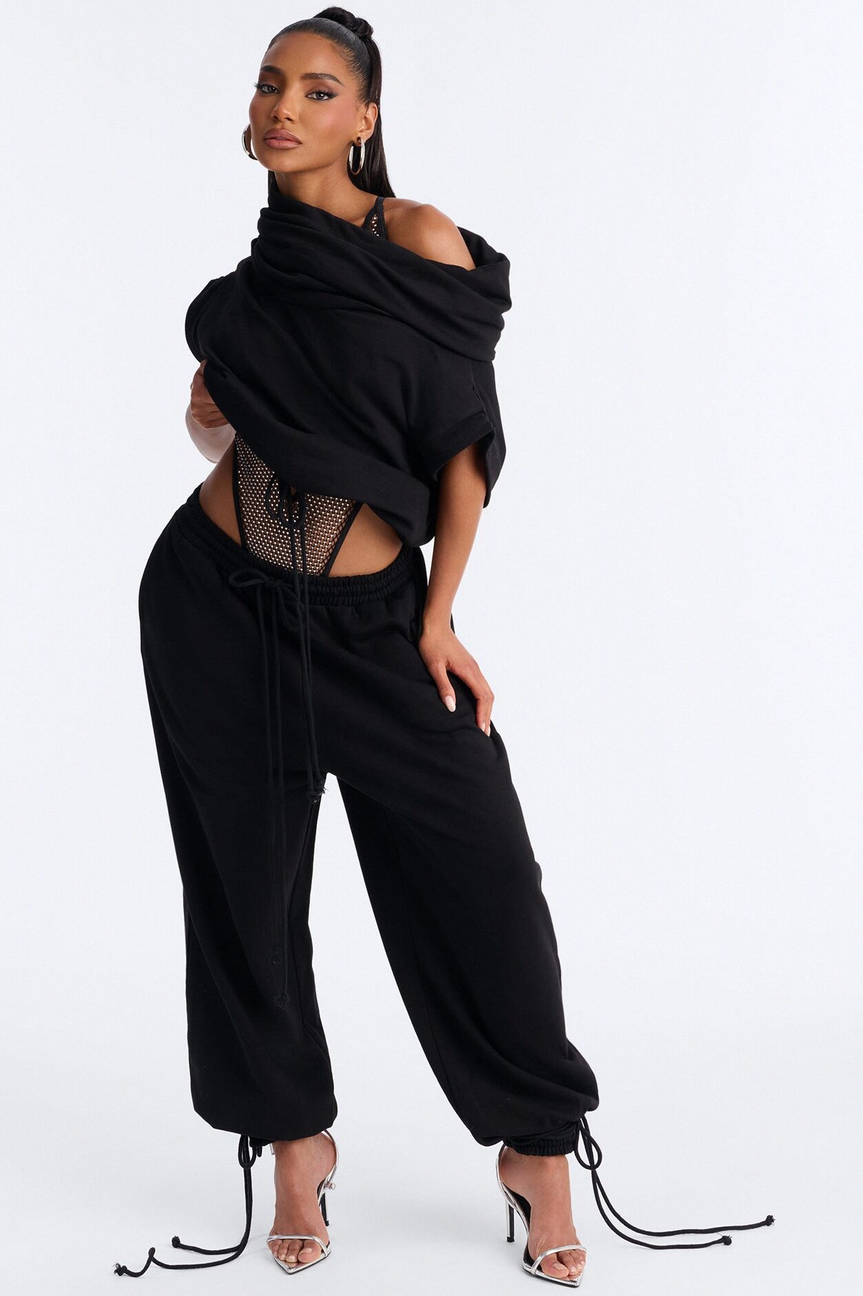 Alexa Jogger Pant Set - Black
