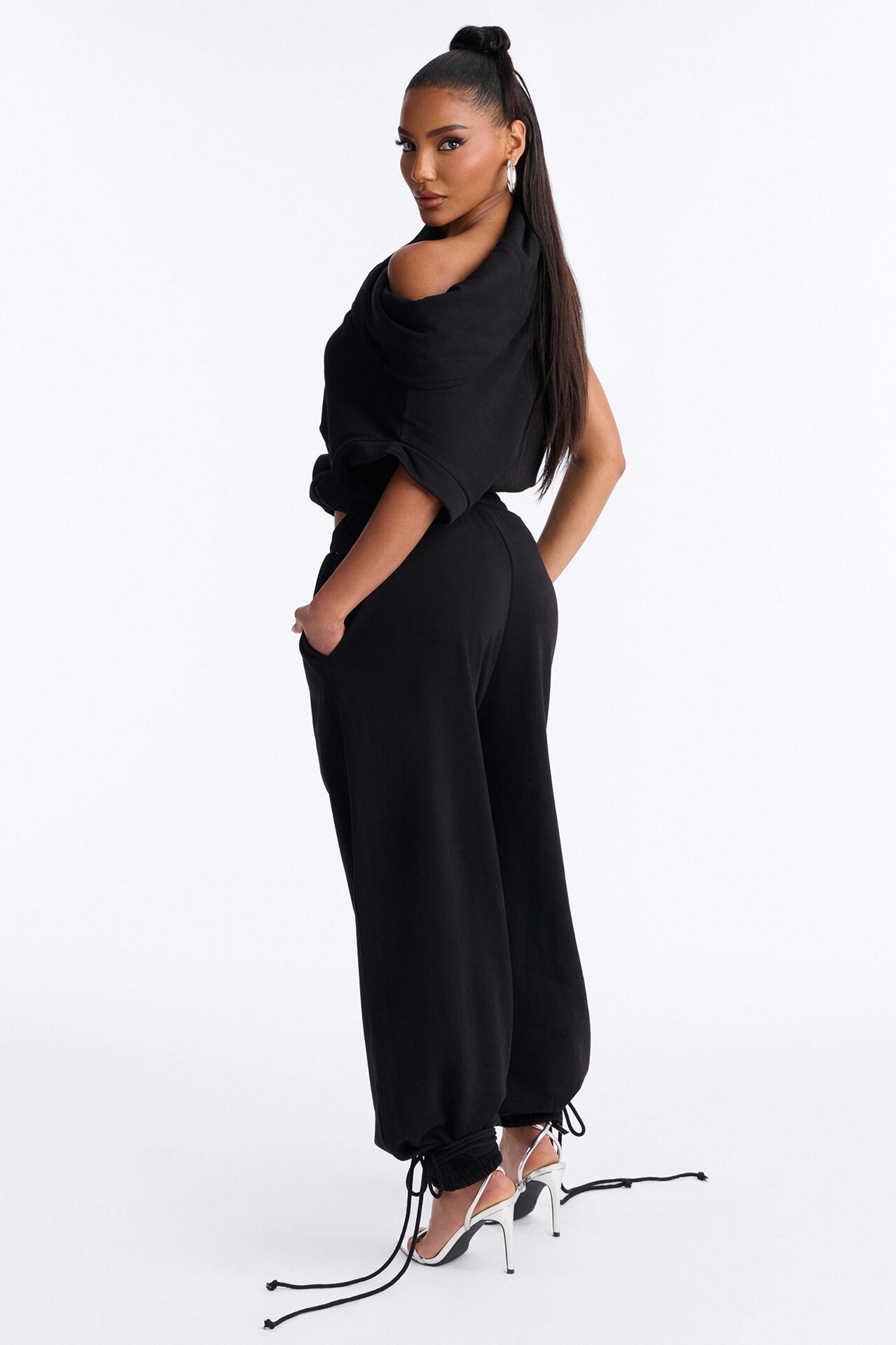 Alexa Jogger Pant Set - Black