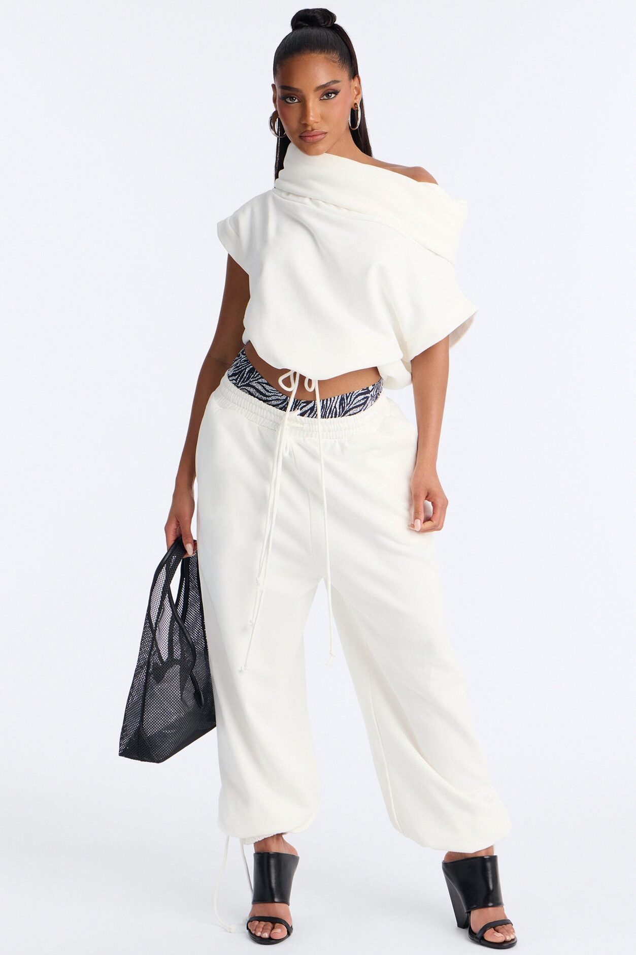 Alexa Jogger Pant Set - White