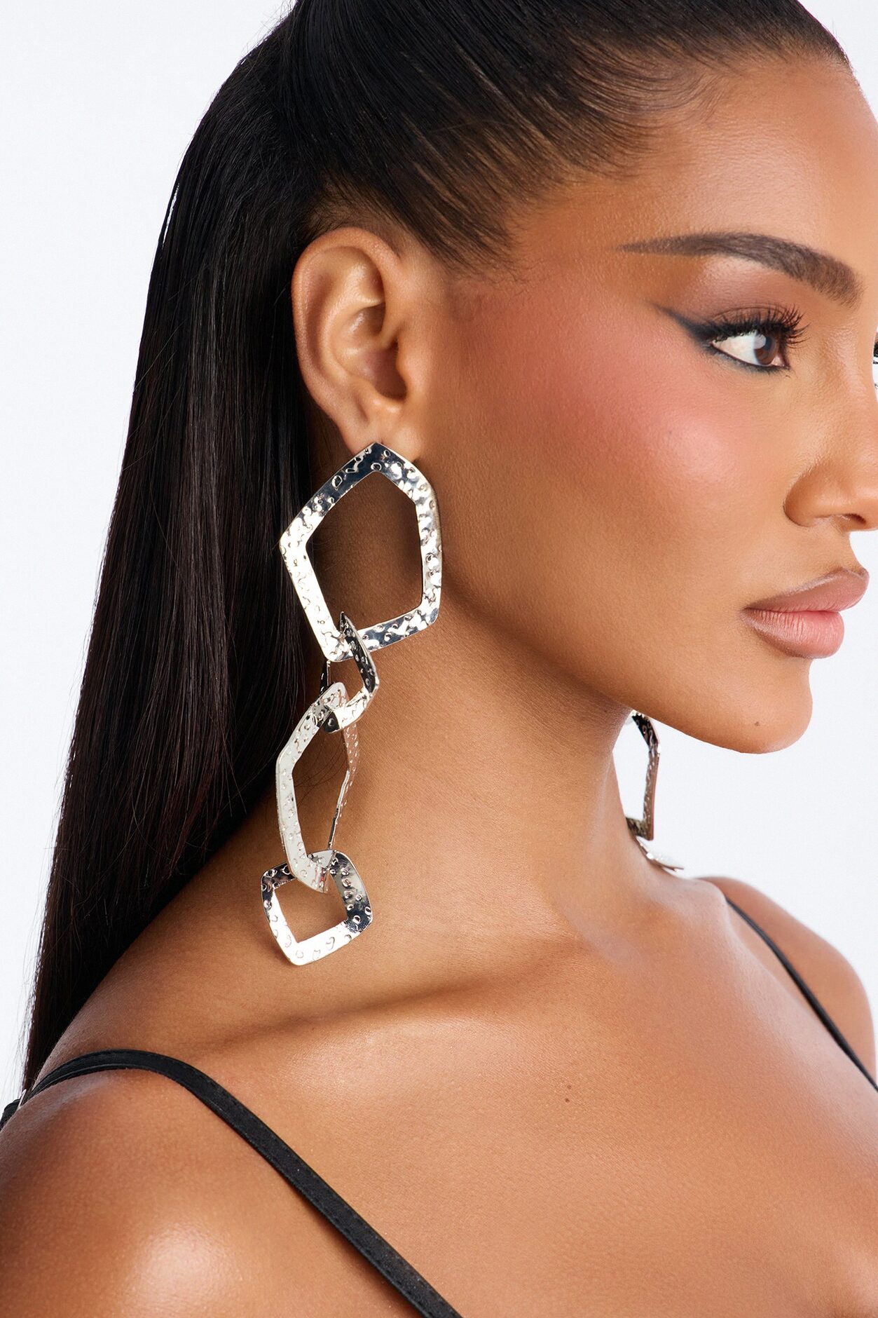 Zia Drop Earrings - Silver