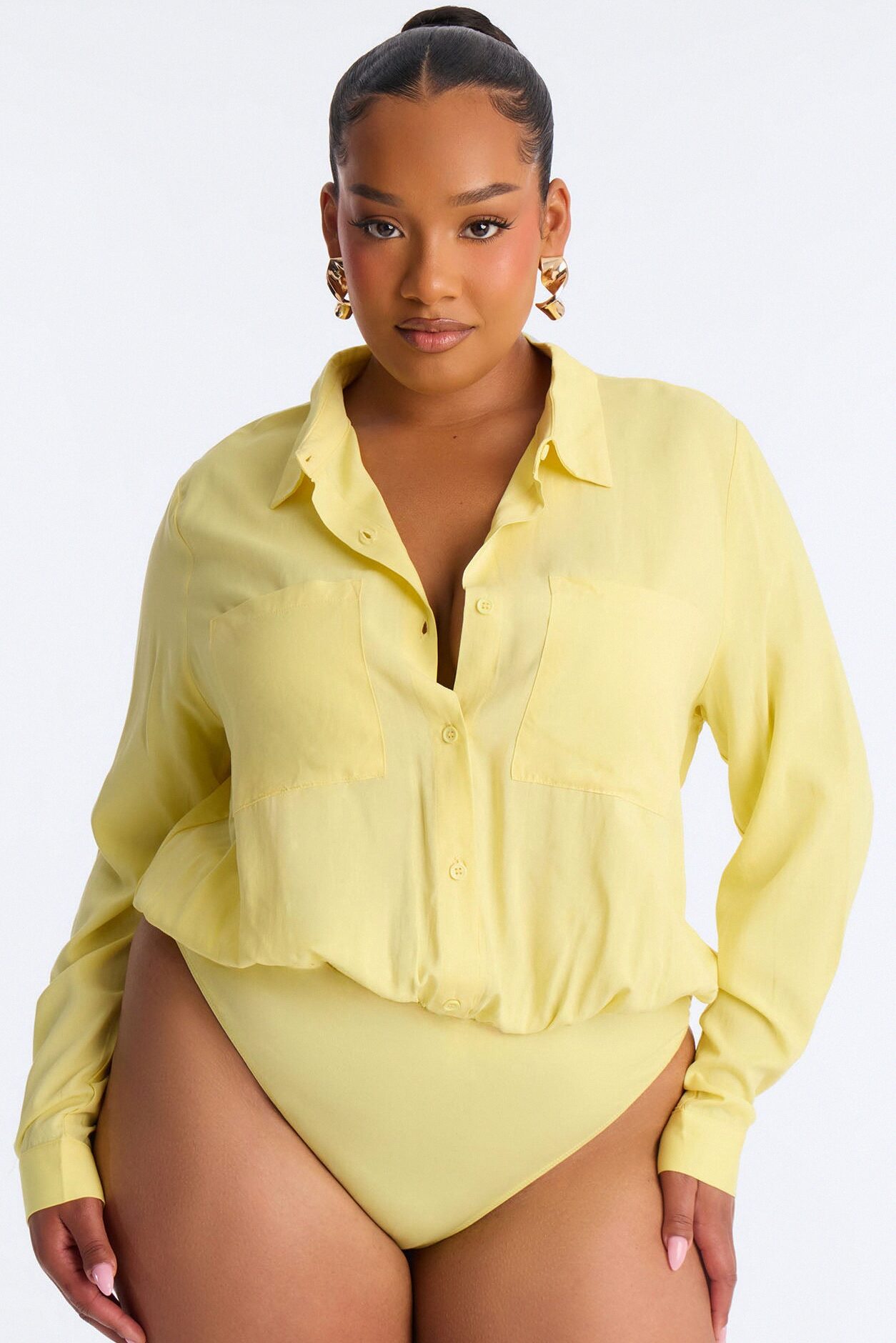 You Better Work Bodysuit - Yellow
