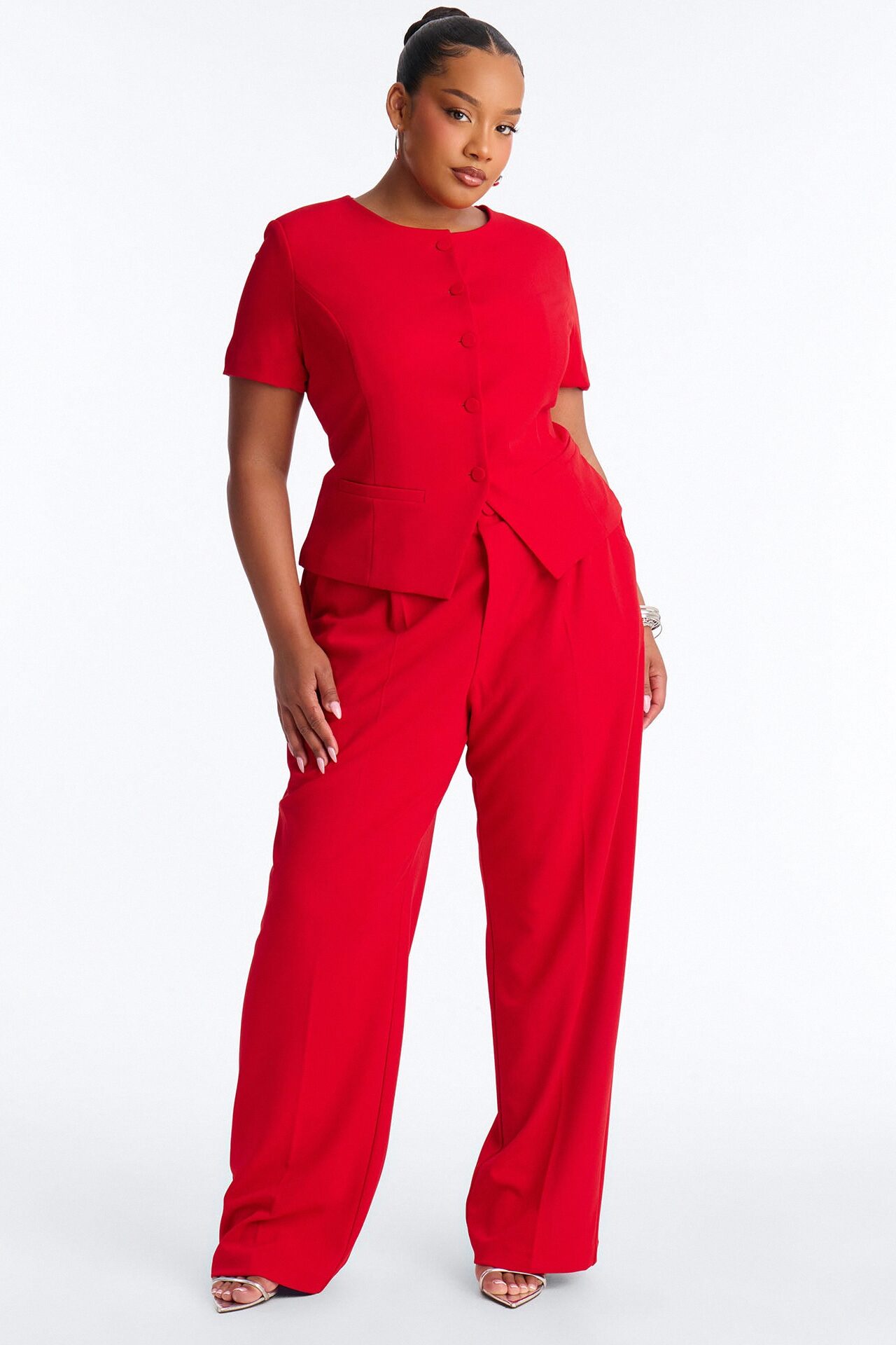 Mission Accomplished Short Sleeve Blazer - Red
