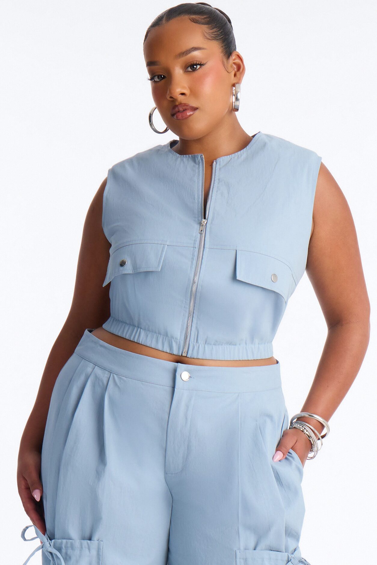 Delia Jogger Pant Set - Blue