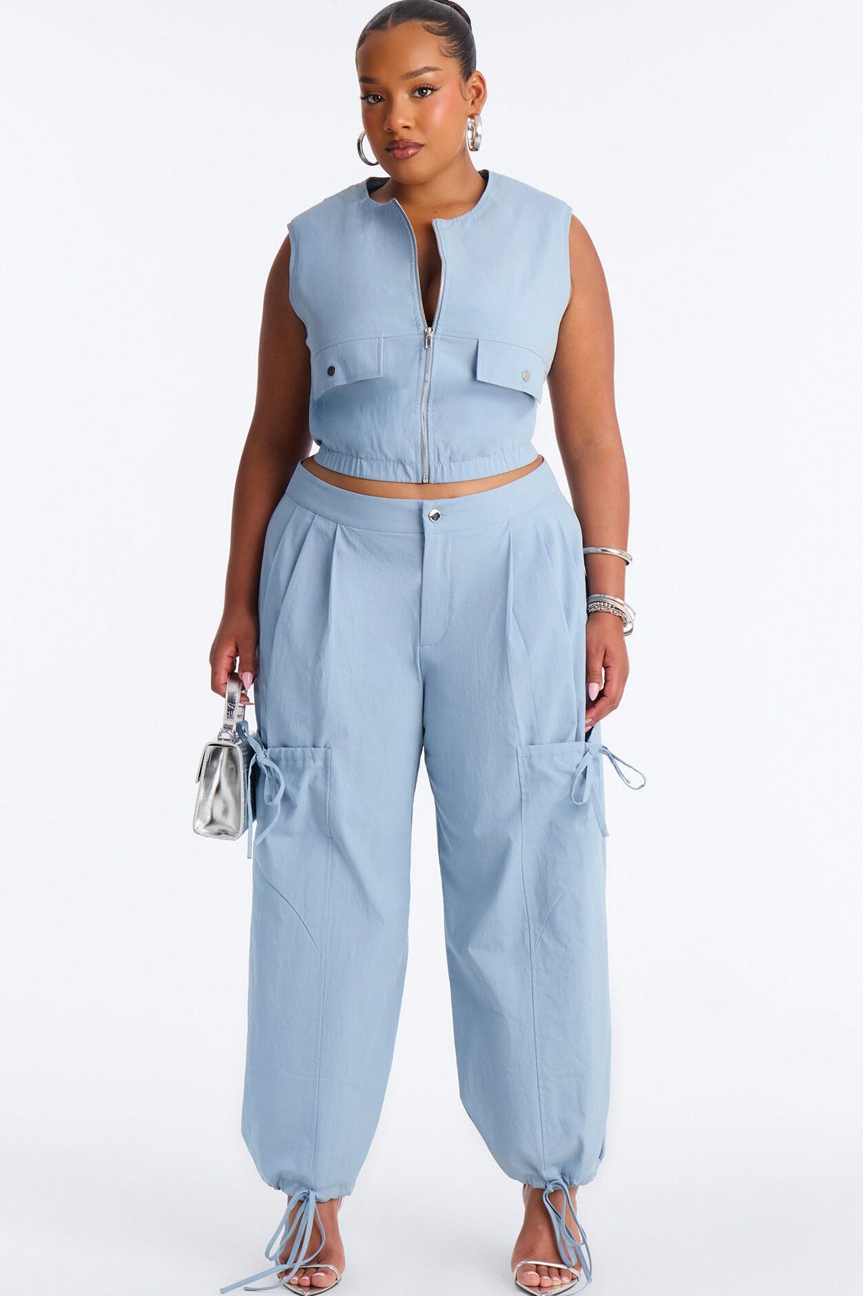 Delia Jogger Pant Set - Blue