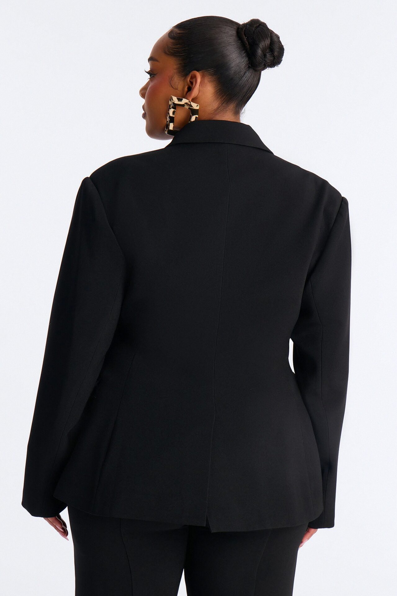 Empire Essentials Double Breasted Blazer - Black