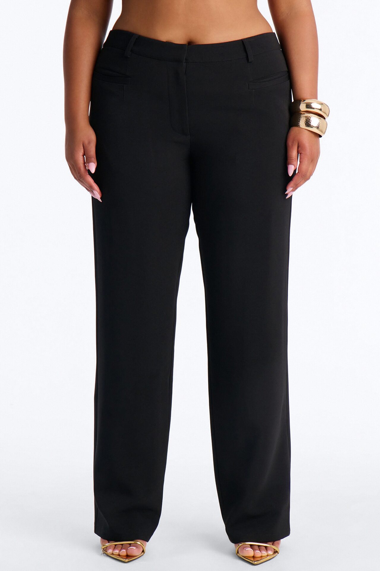 Empire Essentials Straight Leg Trouser - Black