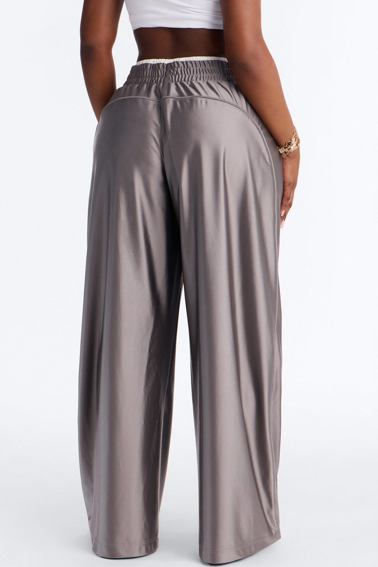 Different Wavelength Low Rise Double Waistband Pant 33″ - Grey