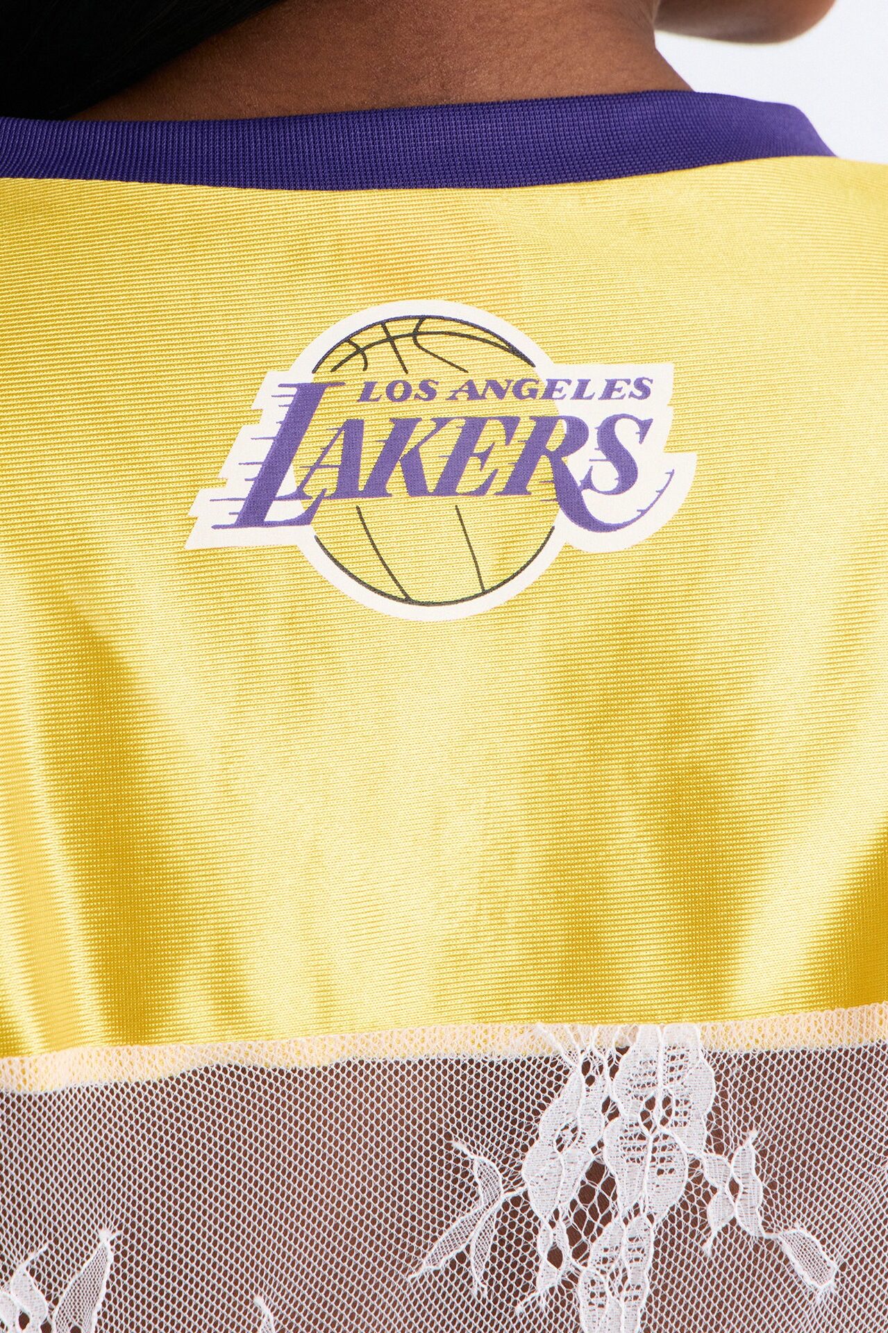 NBA LA Lakers Lace Top - White