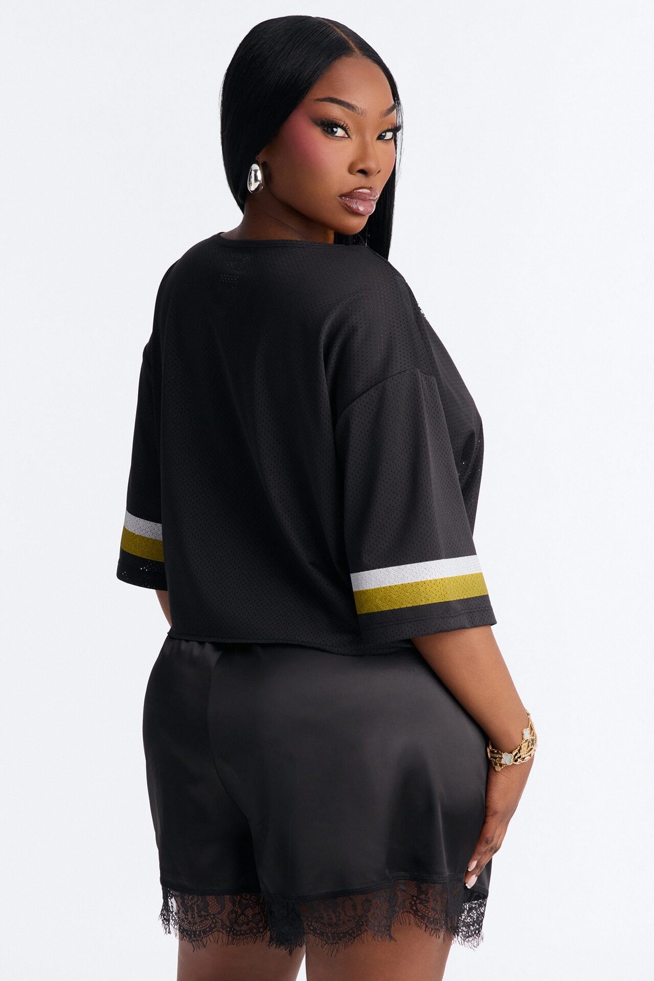 NBA LA Lakers Cropped Top - Black