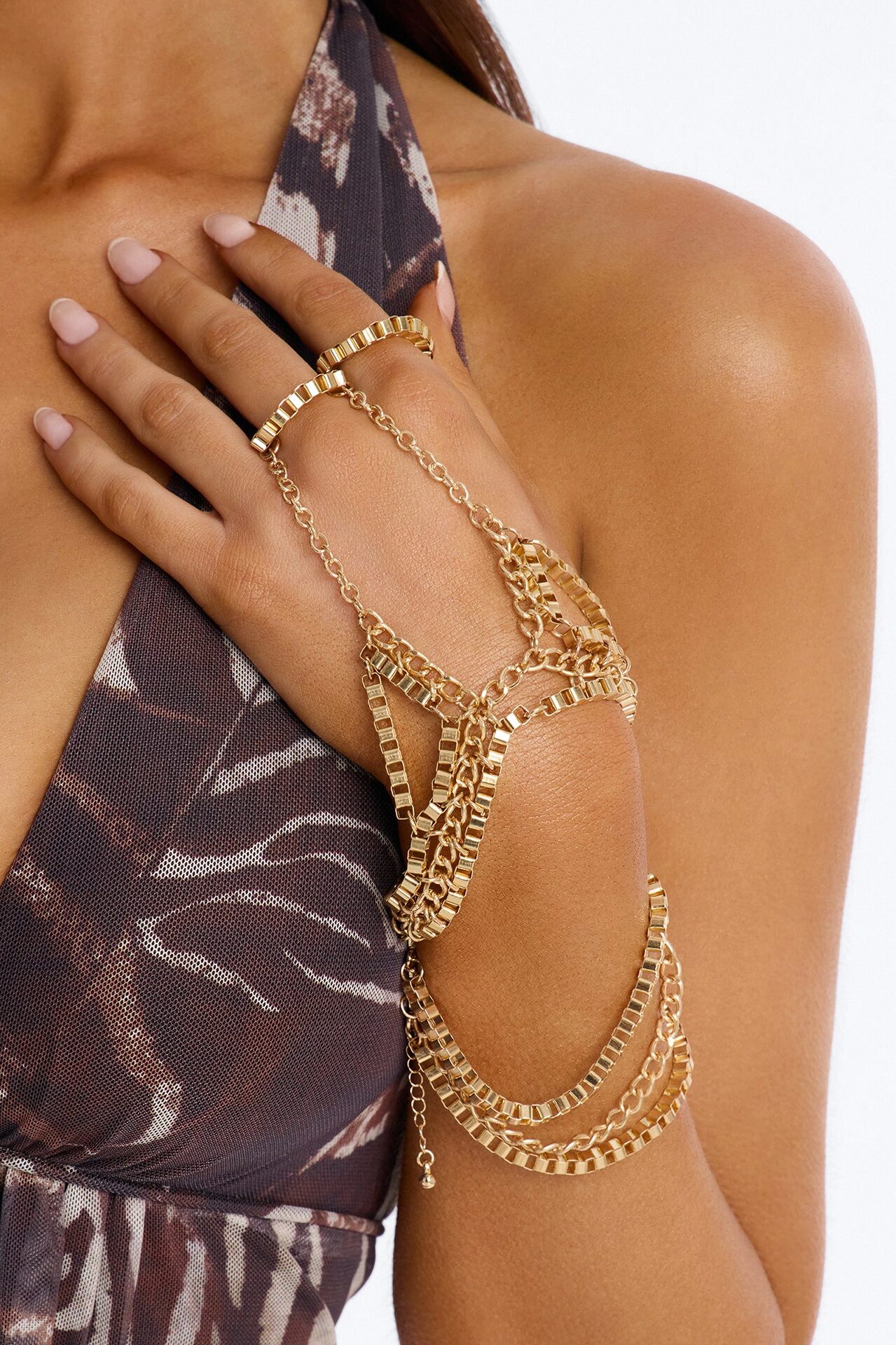 Not Good Enough Hand Chain - Gold