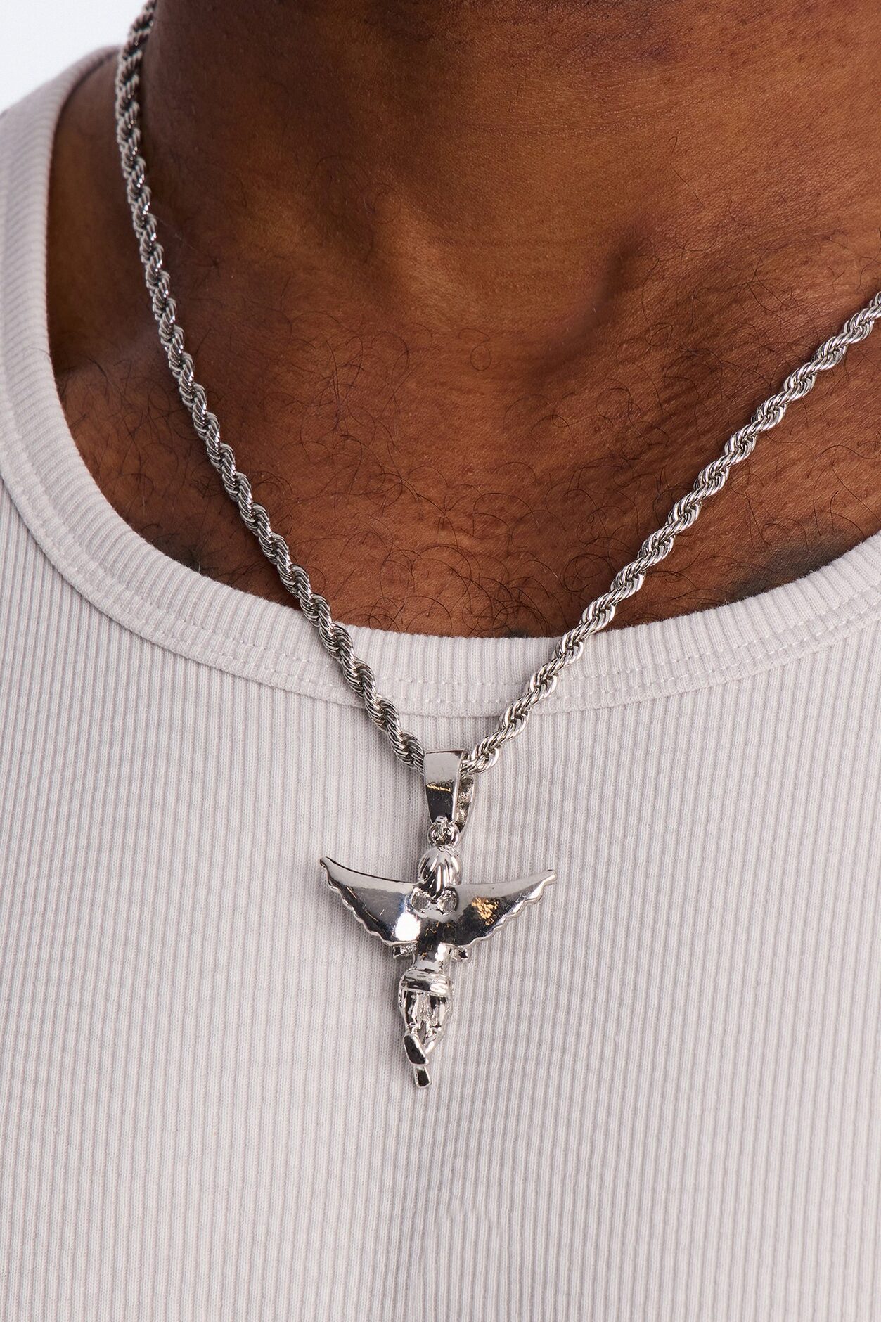 Stay Blessed Necklace Set - Silver