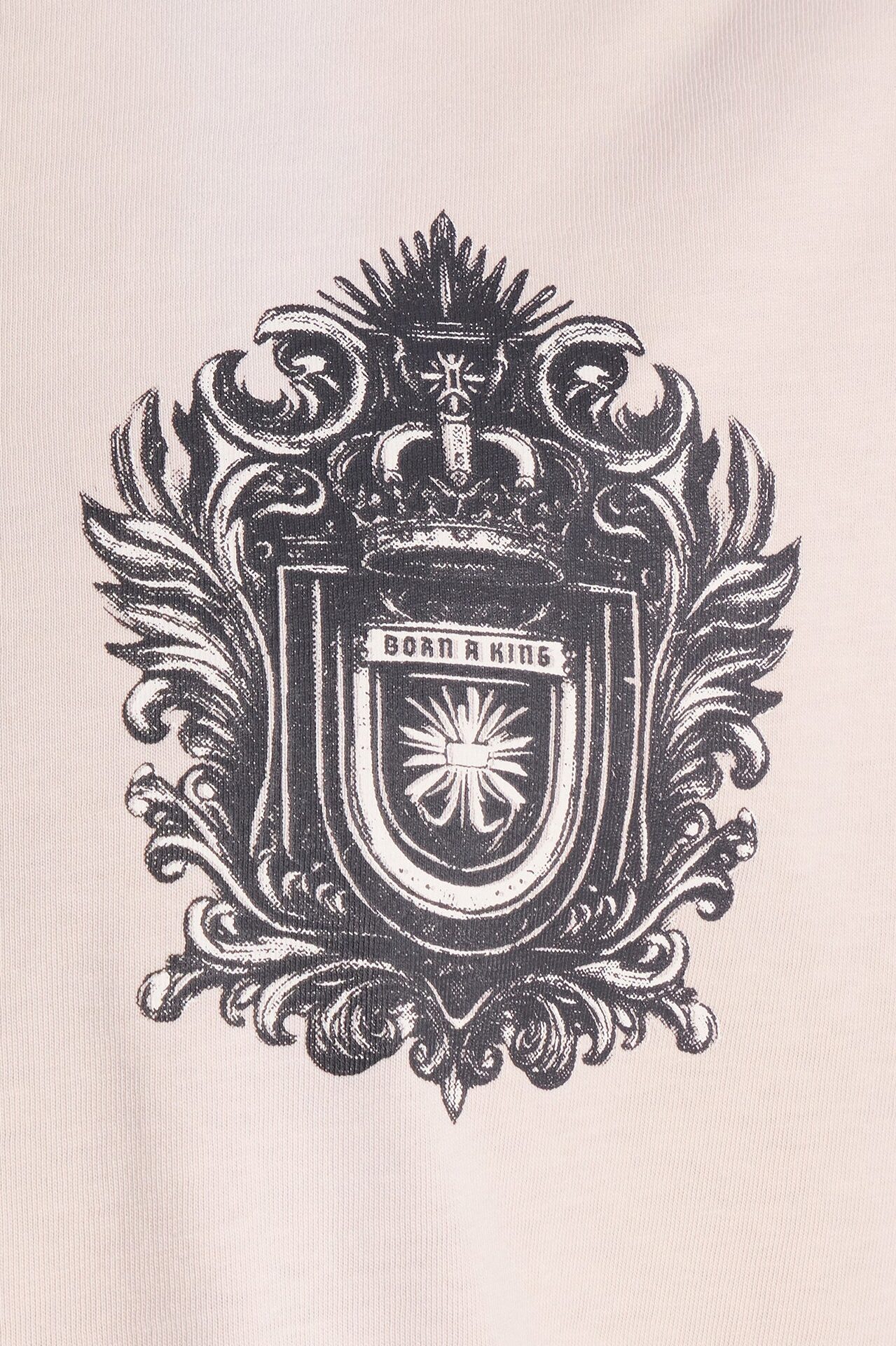 Born A King Vintage Muscle Tee - Charcoal
