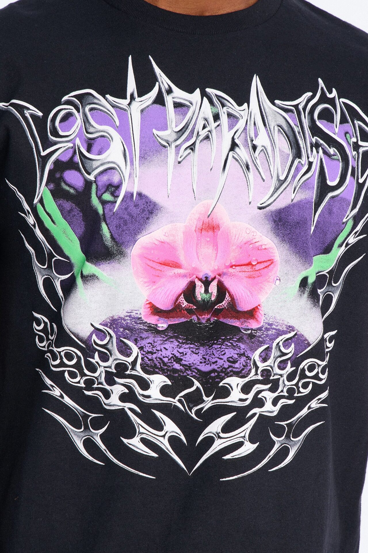 Lost Paradise Bloom Short Sleeve Tee - Black