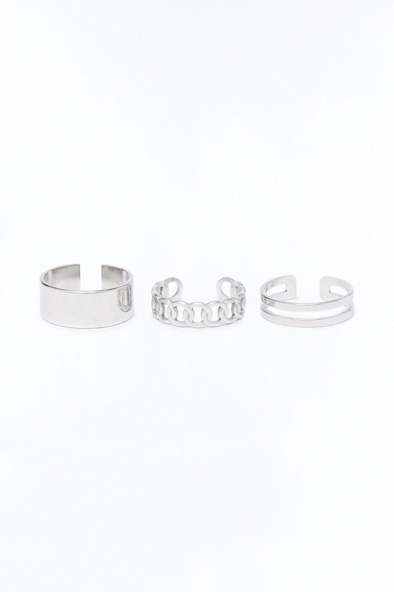 Syndicate Disorder Ring Set - Silver