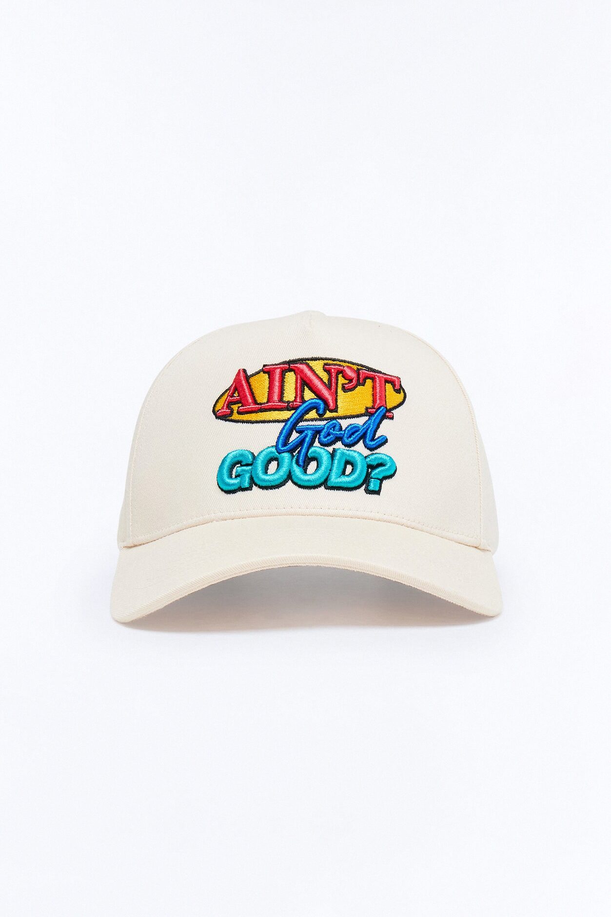 Ain't God Good Unstructured Snapback Hat - Stone