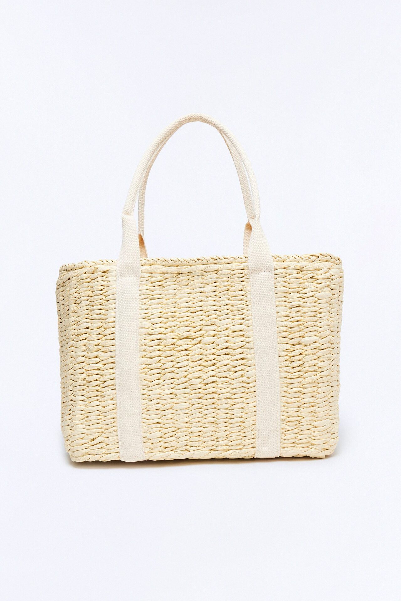 Picnic Perfect Insulated Straw Tote - Natural