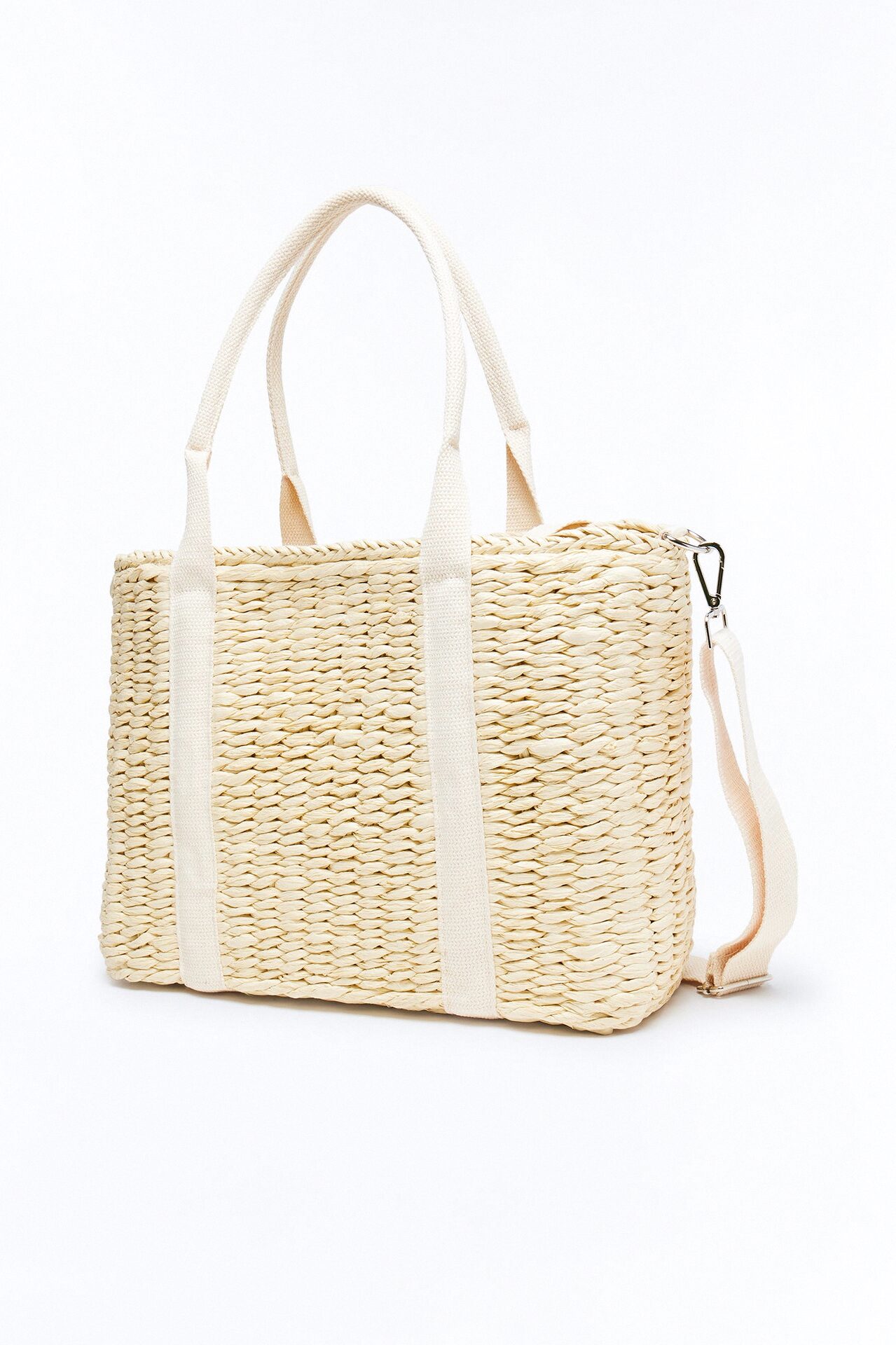 Picnic Perfect Insulated Straw Tote - Natural