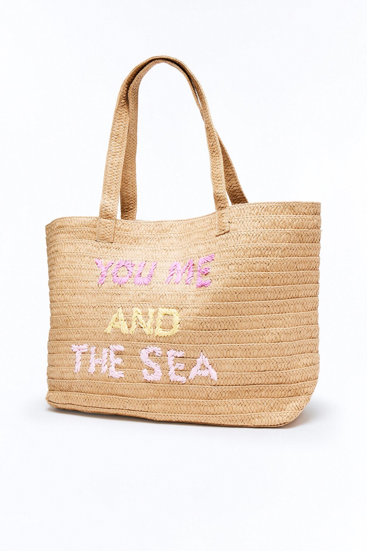 Me And The Sea Straw Tote - Natural