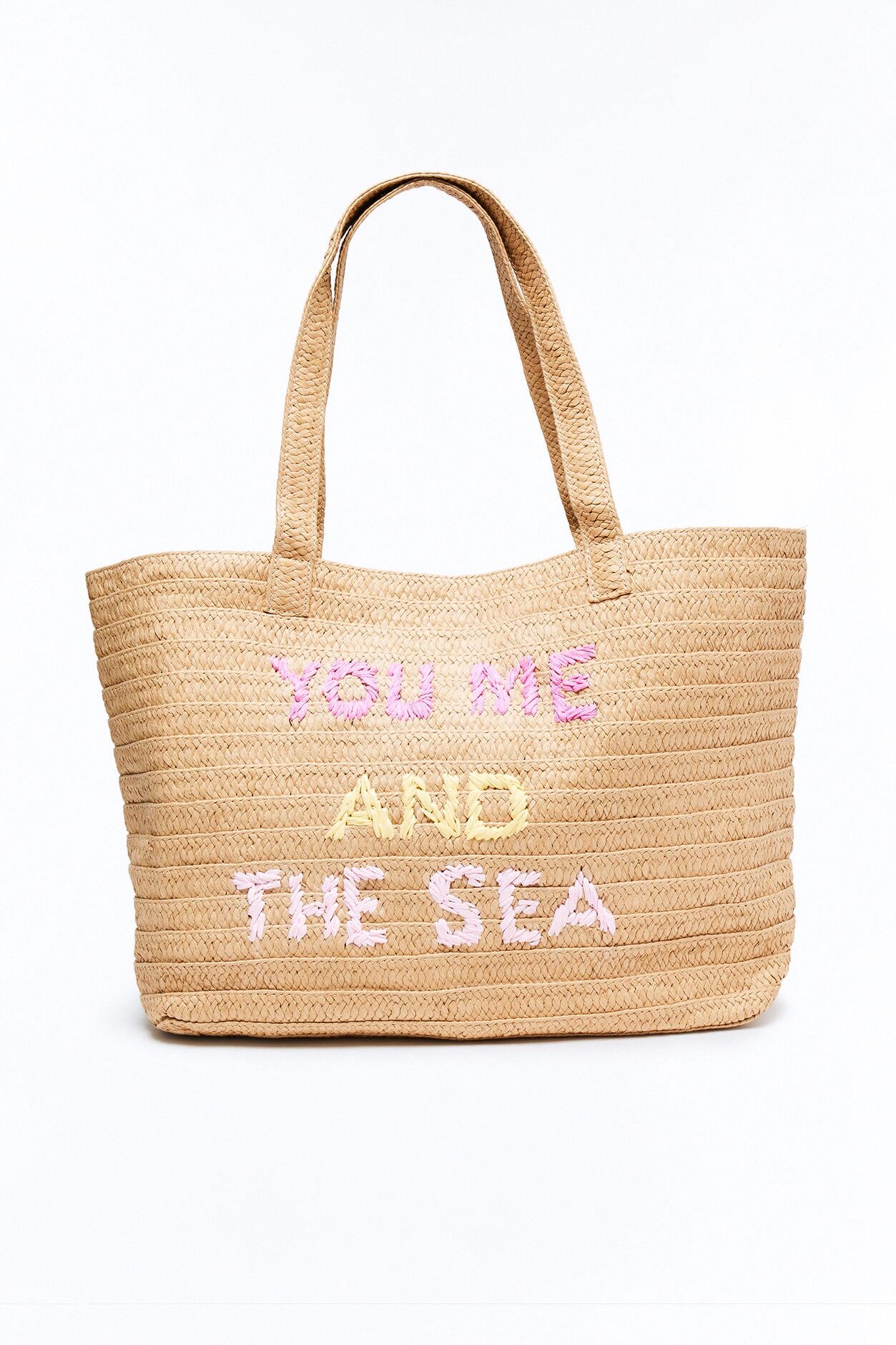 Me And The Sea Straw Tote - Natural