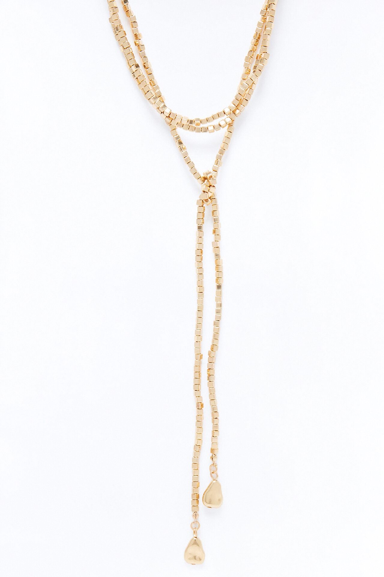 Estefani Beaded Necklace - Gold