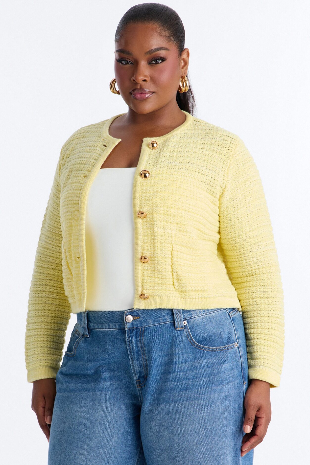 Class Act Cardigan - Yellow
