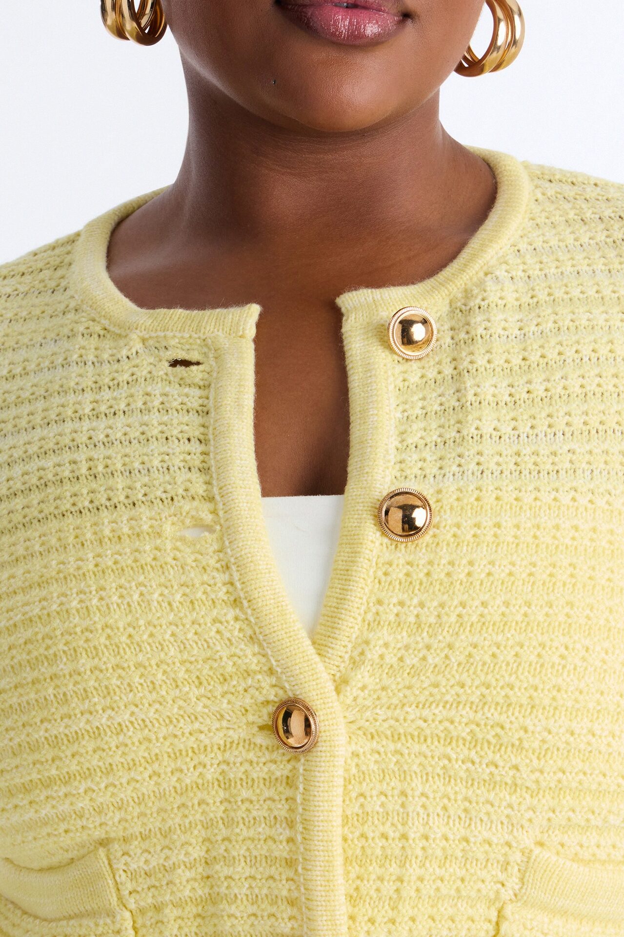 Class Act Cardigan - Yellow