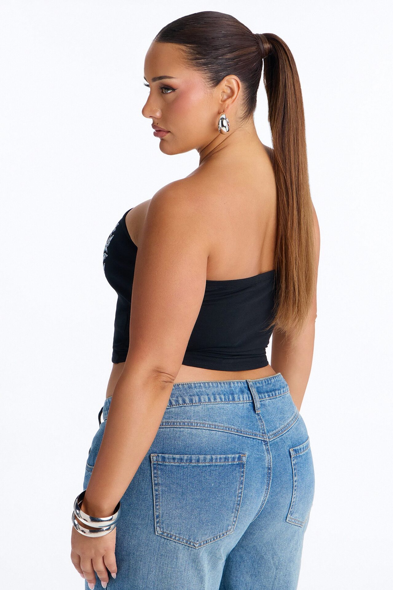 Von Dutch Rocker Tube Top - Black