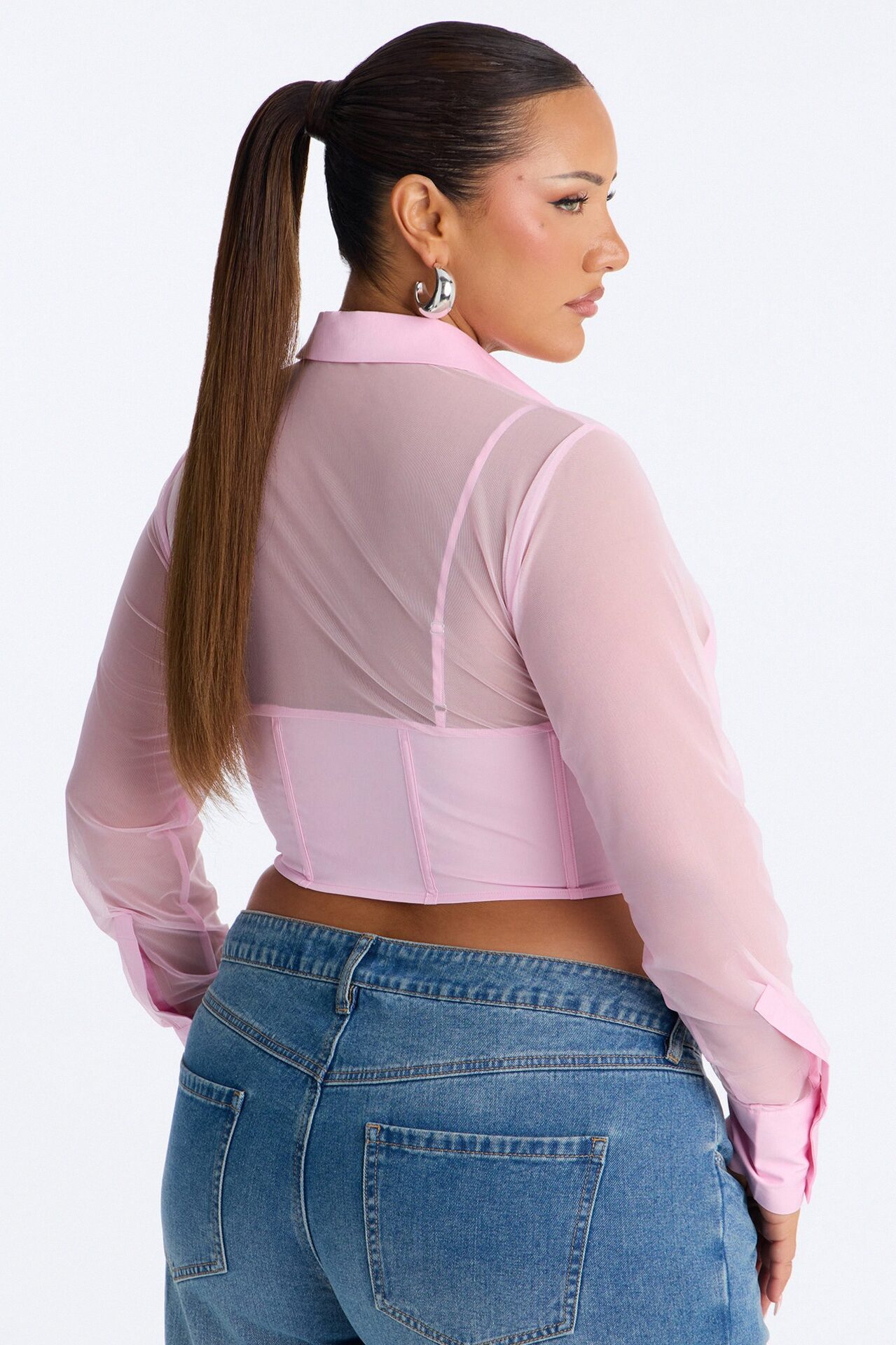 Business As Usual Corset Top - Pink