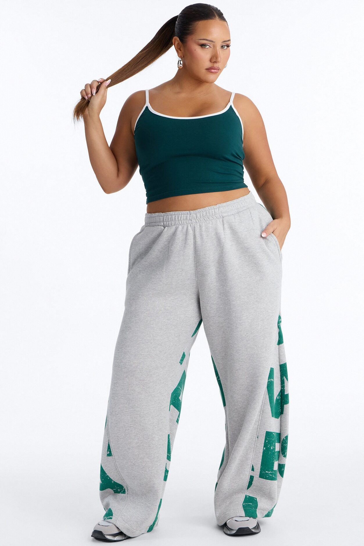 Savage Mode Fleece Pant Set - Green/combo