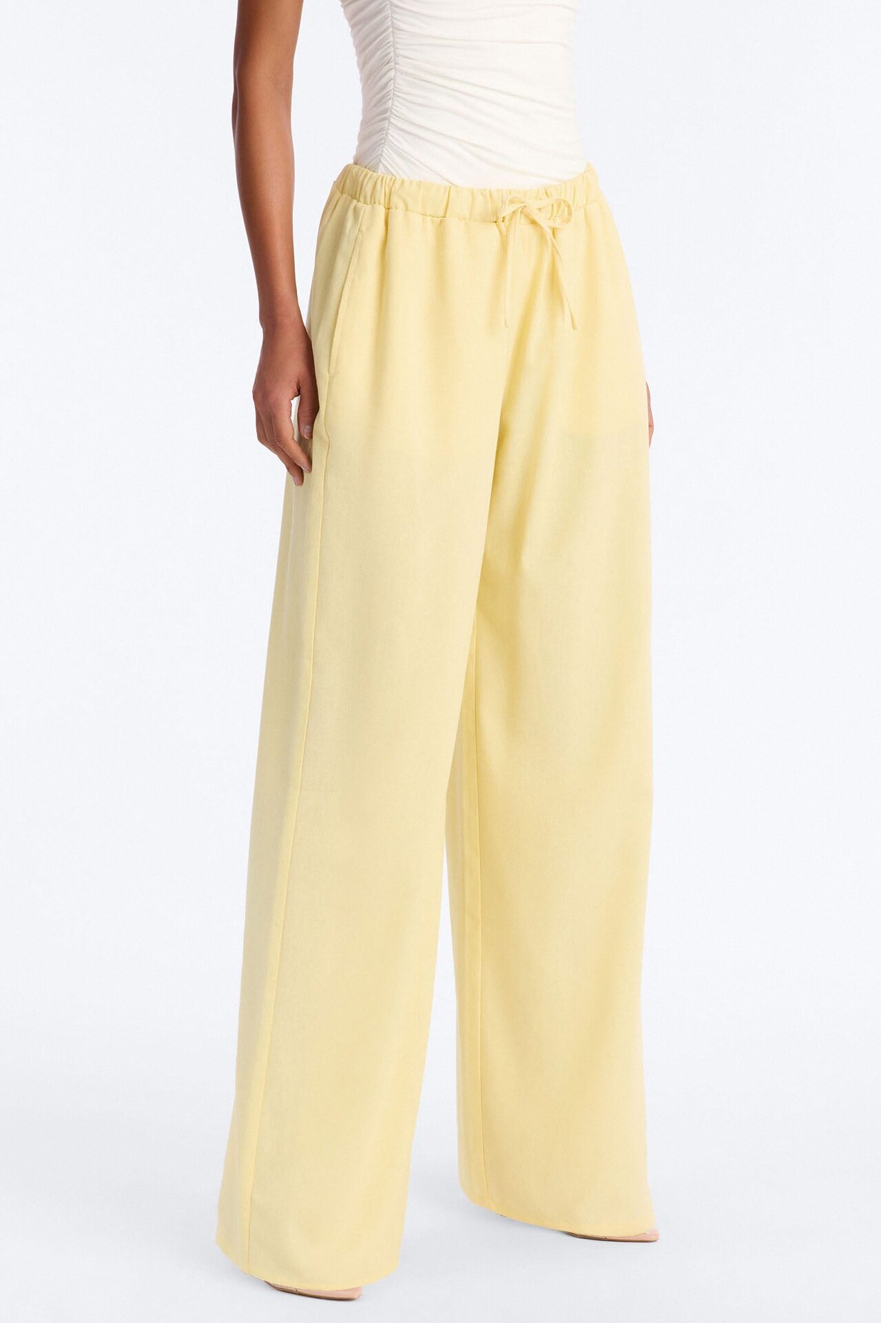 Beach Walks Linen Pant - Butter Yellow