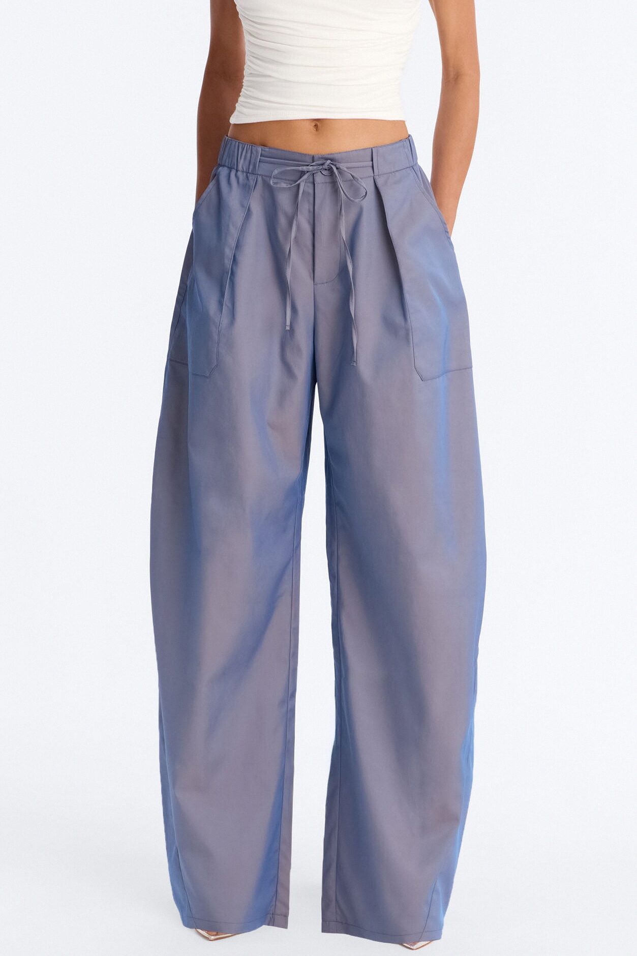 No Chill Zone Windbreaker Barrel Pant 31″ - Blue