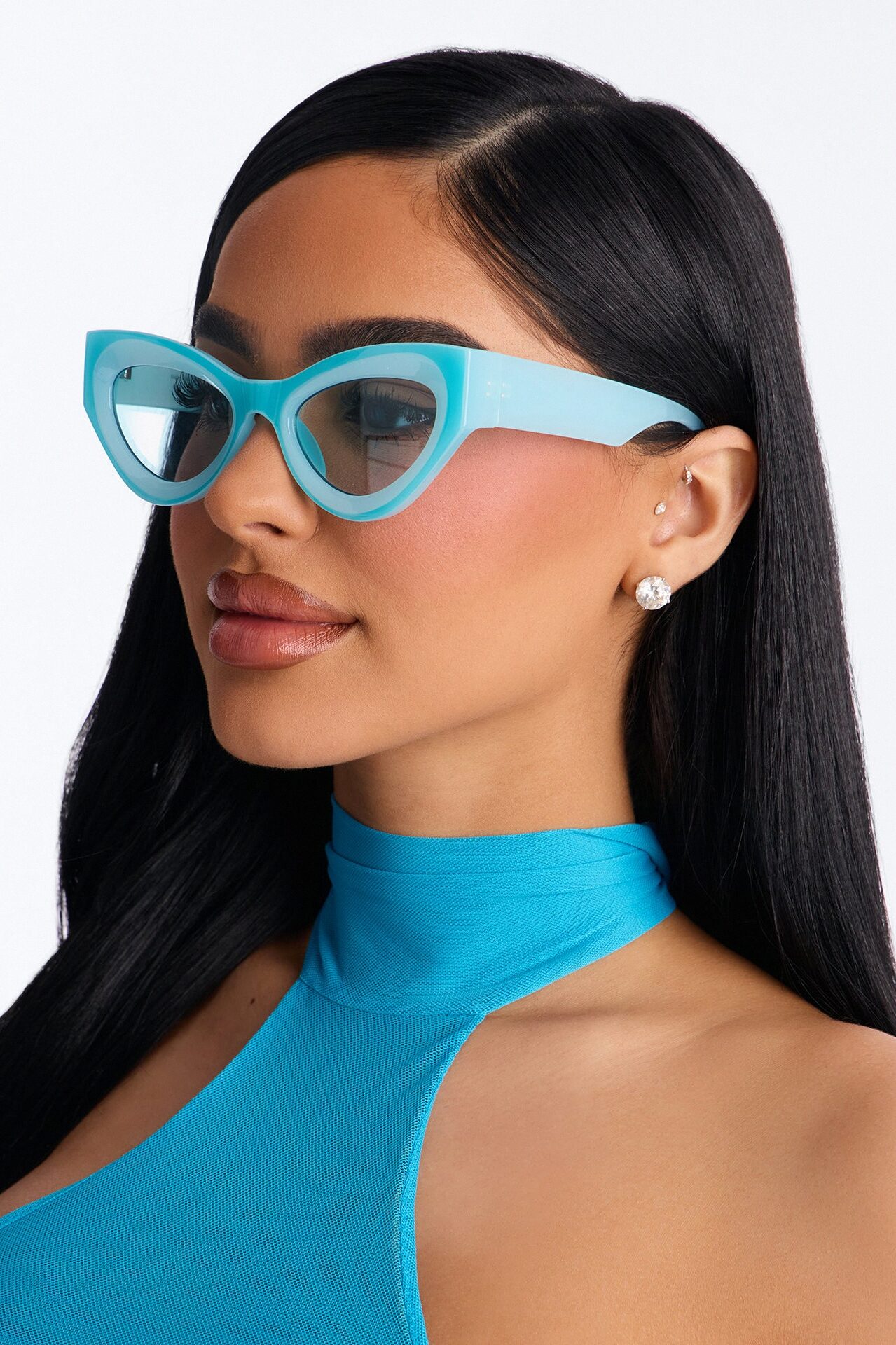 Lost In The Clouds Sunglasses - Light Blue