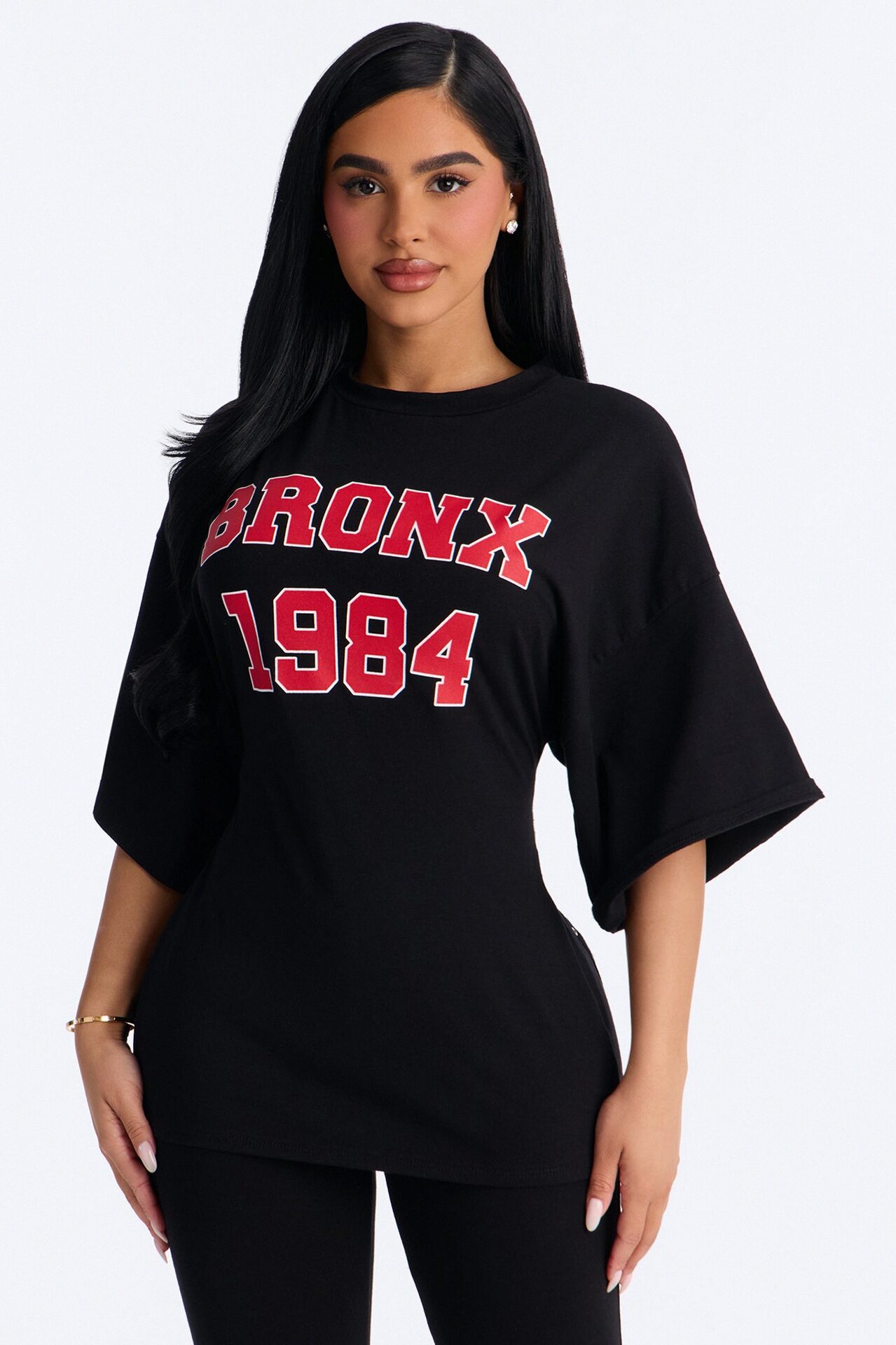 The Bronx Backless Lace Up Legging Set - Black