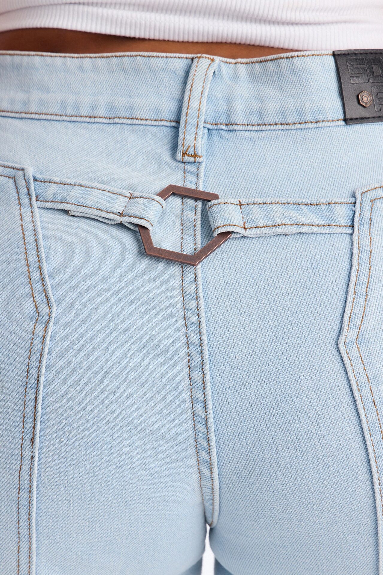 Southpole Cargo Baggy Jeans - Light Wash
