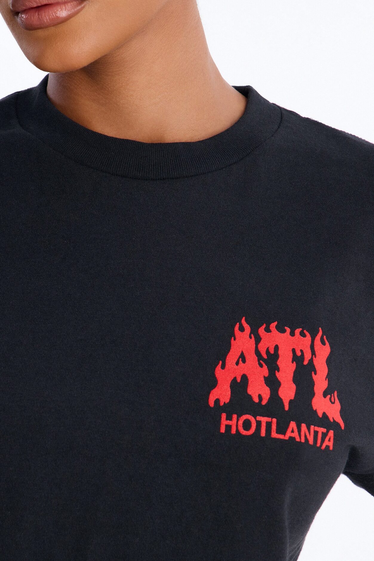 Hotlanta Front And Back Graphic Tee - Black
