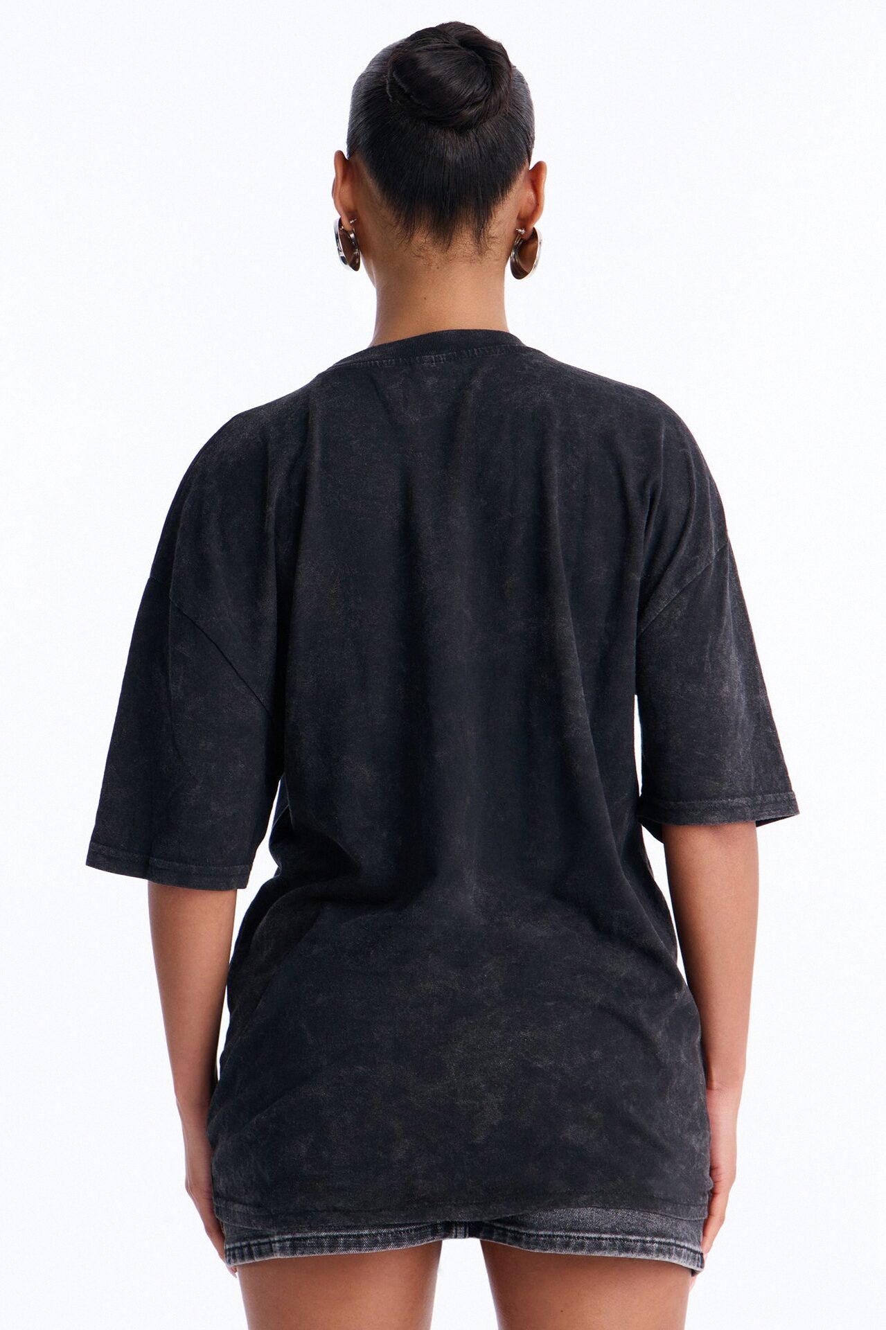 Cribs Oversized Washed Tee - Black Wash