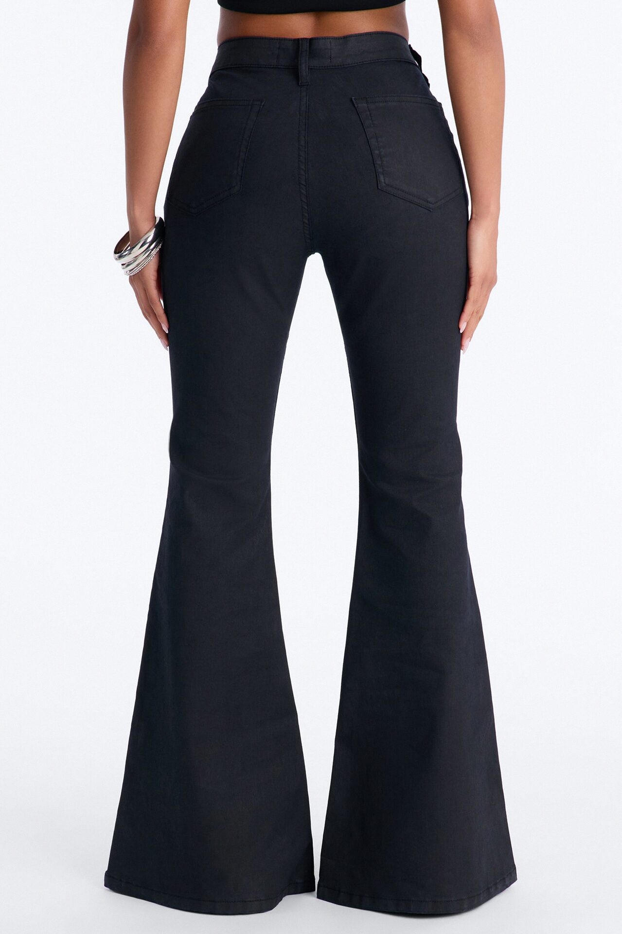 Trinity Mid Rise Flare Pant 33″ - Black Wash