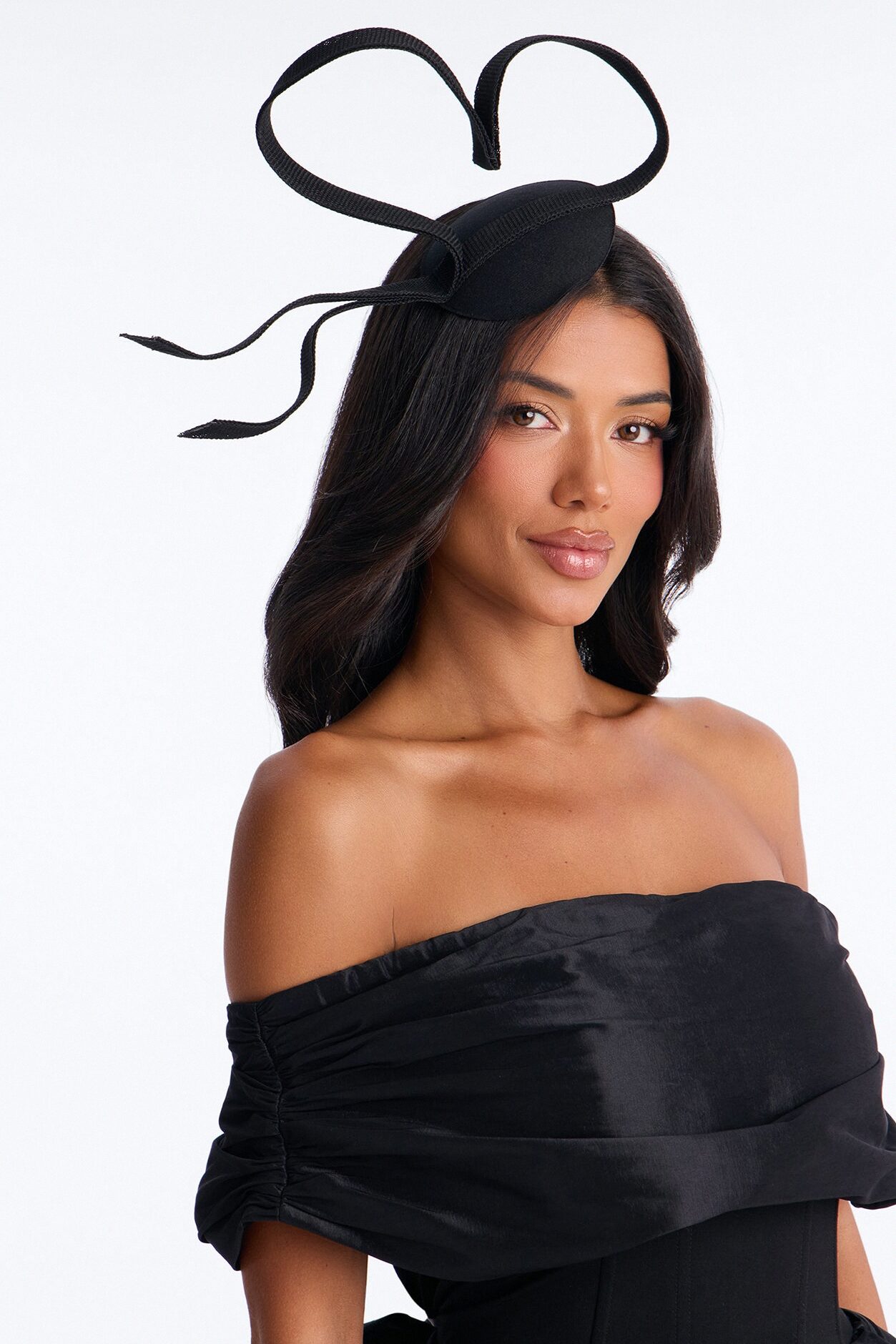 Queen Of Spades Fascinator - Black