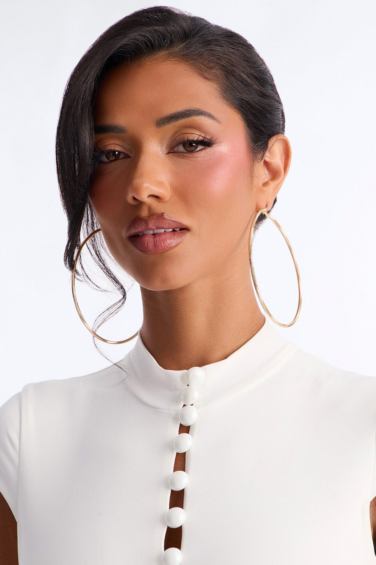Go Big Or Go Home Hoop Earrings - Gold