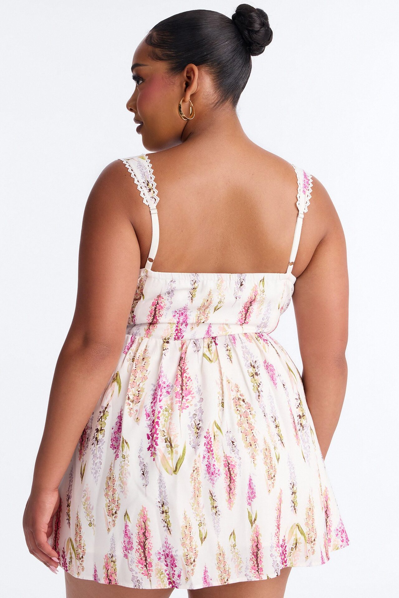 Cassandra Corset Floral Mini Dress - Ivory/combo
