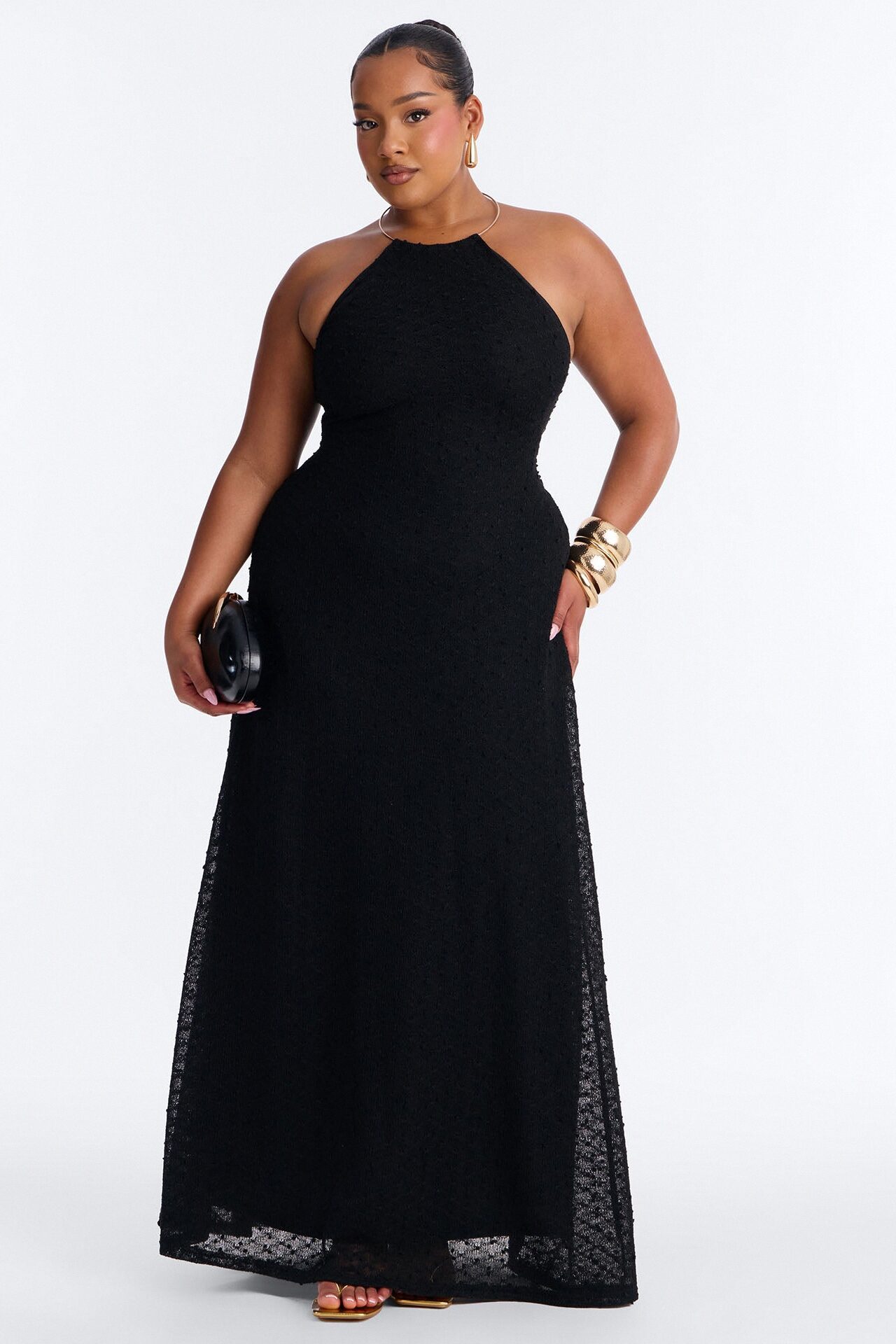 Caribbean Shores Maxi Dress - Black