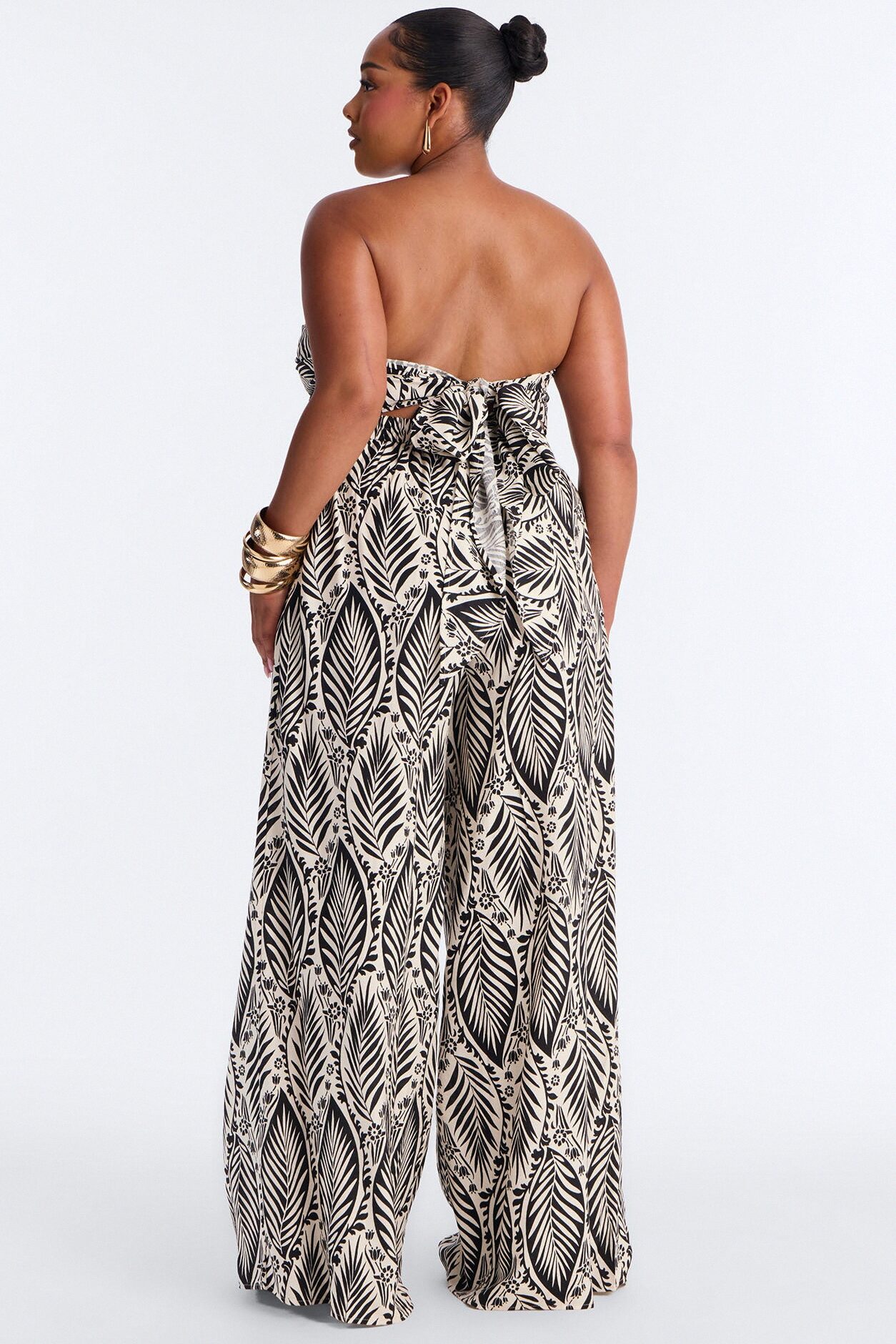Nadine Scarf Top And Pant Set - Black/combo