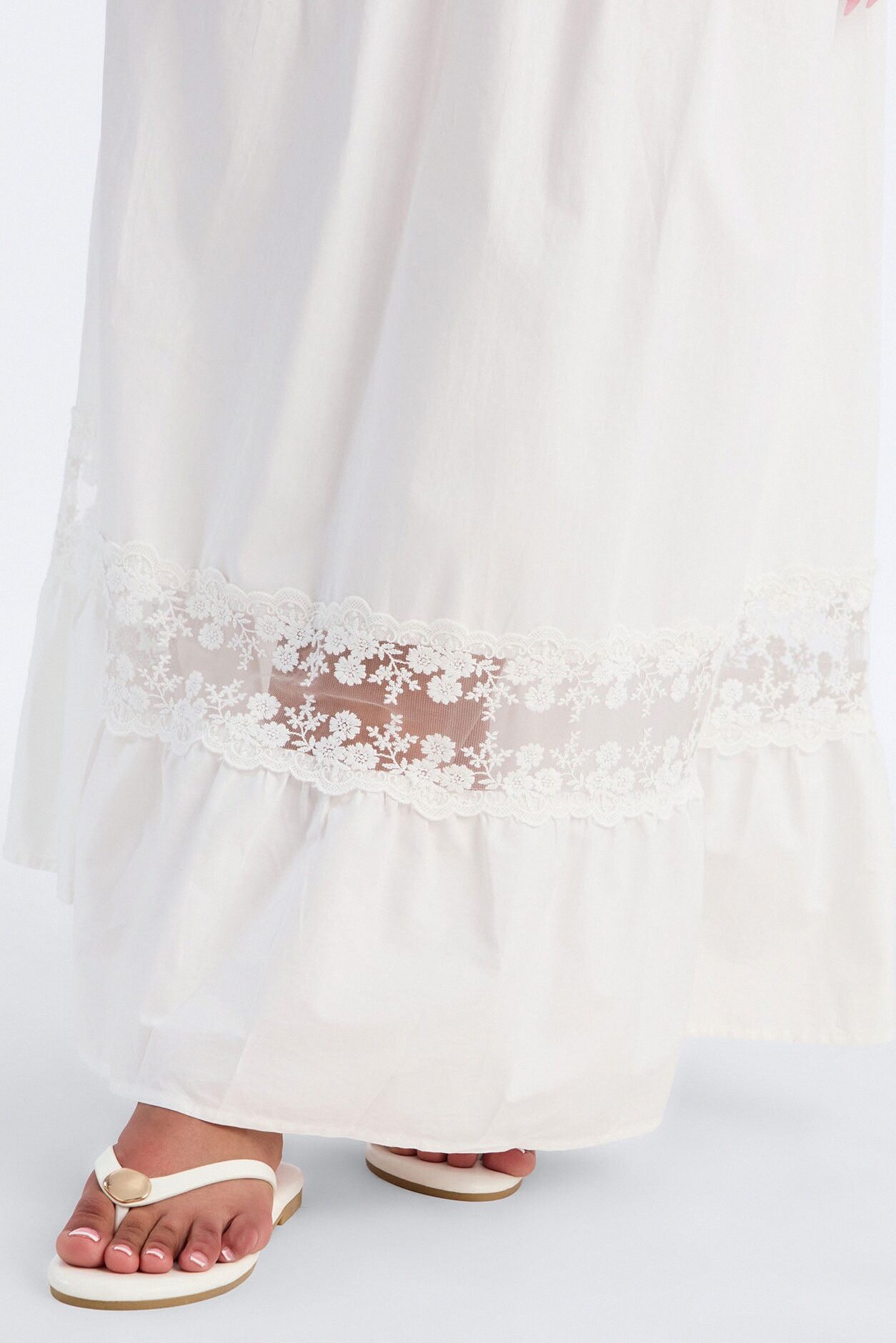 Keira Strapless Maxi Dress - White