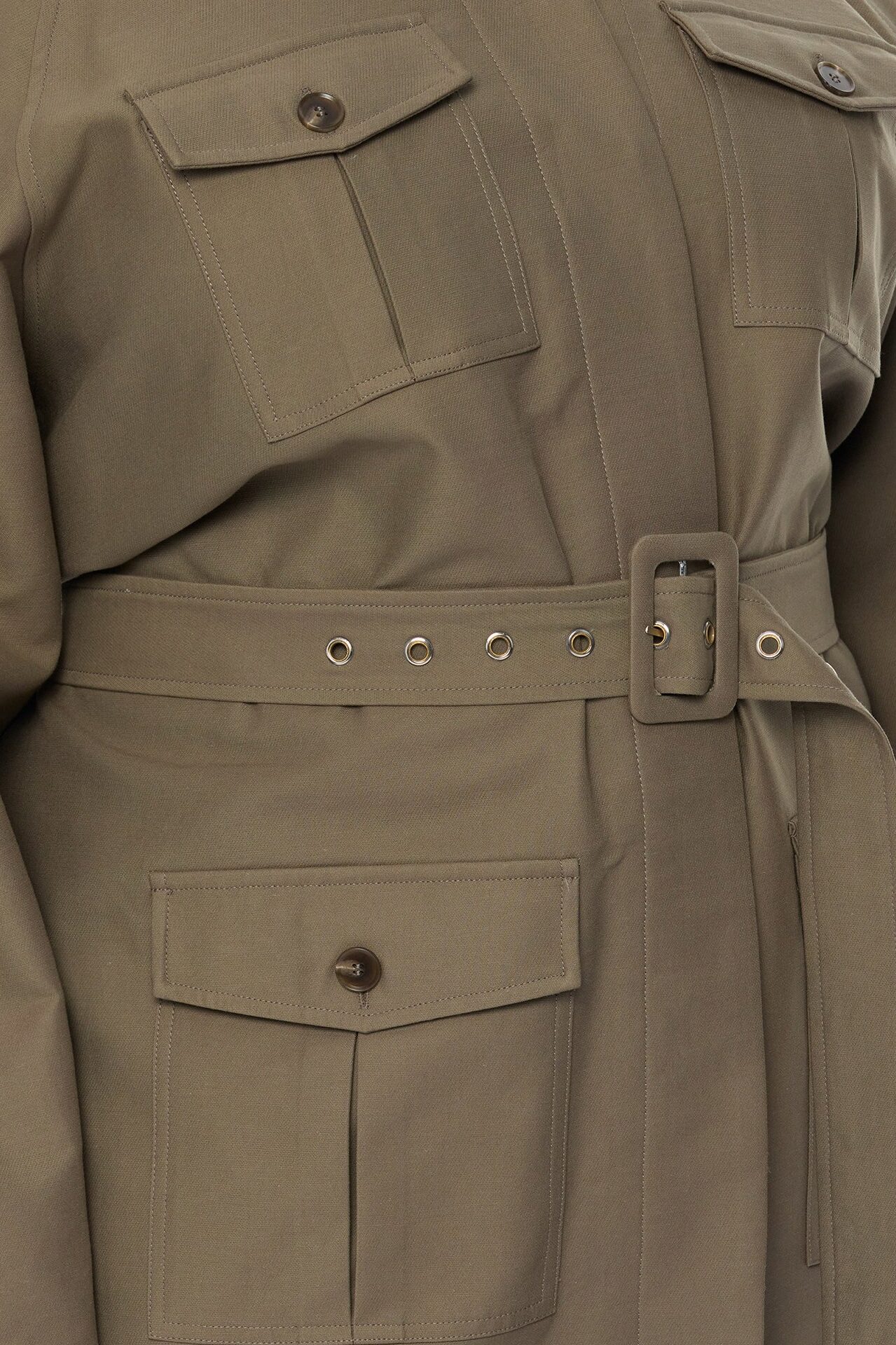 Marcella Belted Jacket - Olive