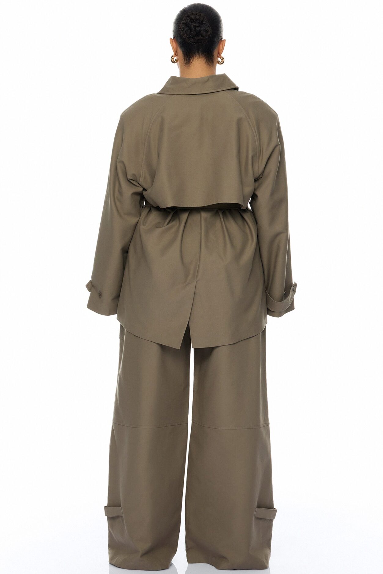 Marcella Belted Jacket - Olive